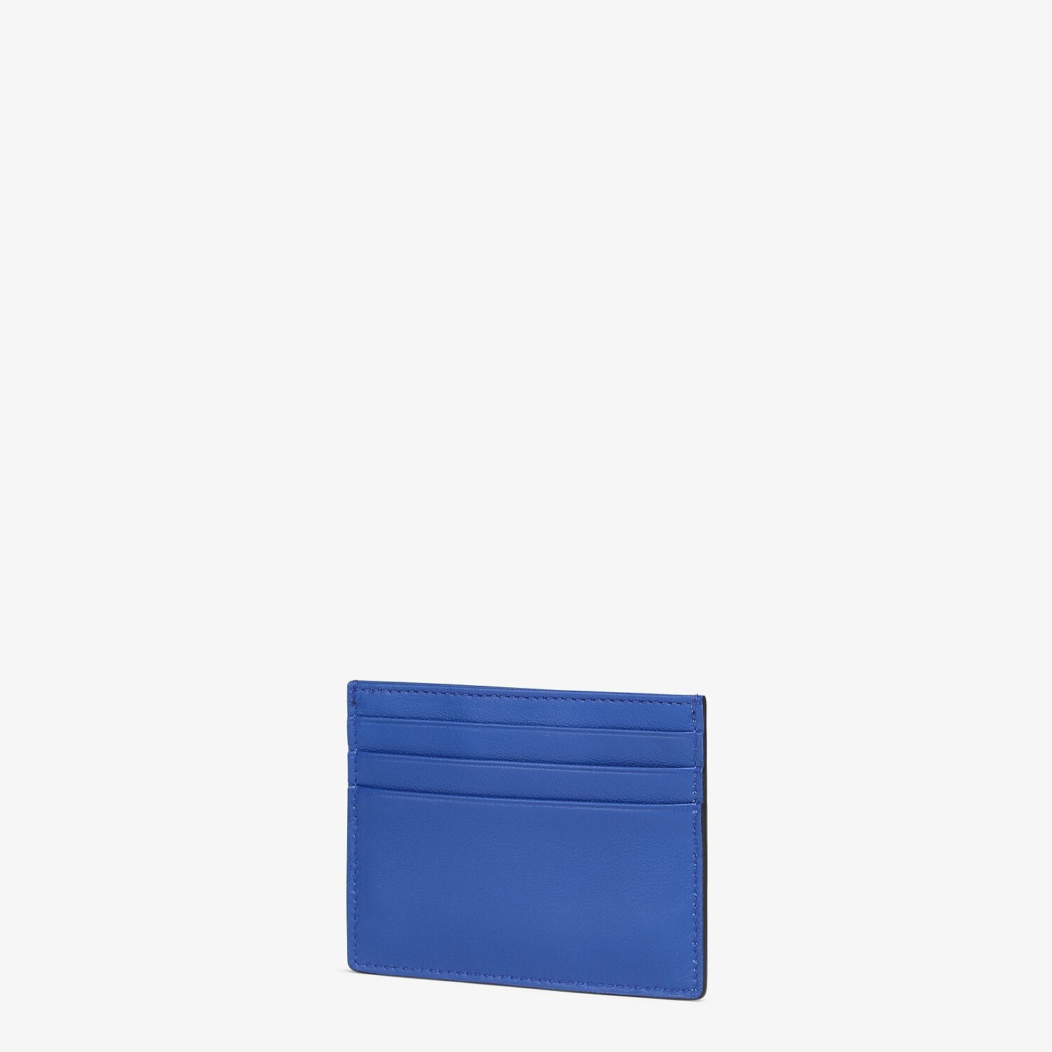 Blue nappa leather card holder - 2