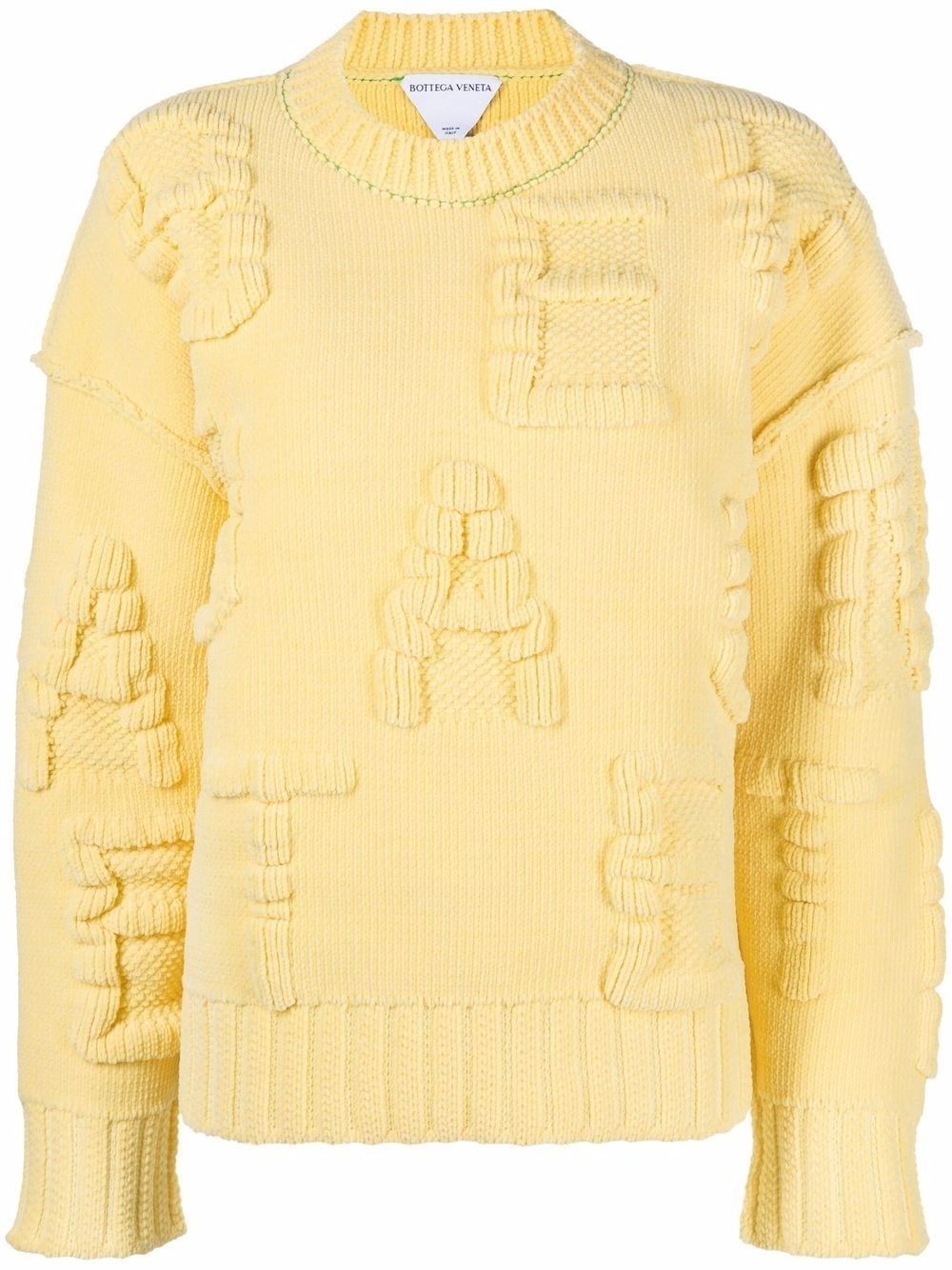 alphabet-motif chenille jumper - 1