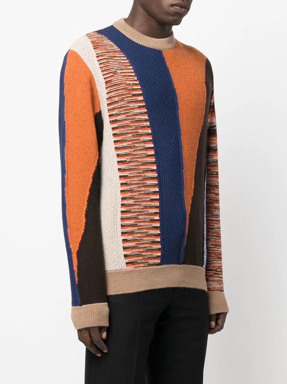 colour-block knitted jumper - 3