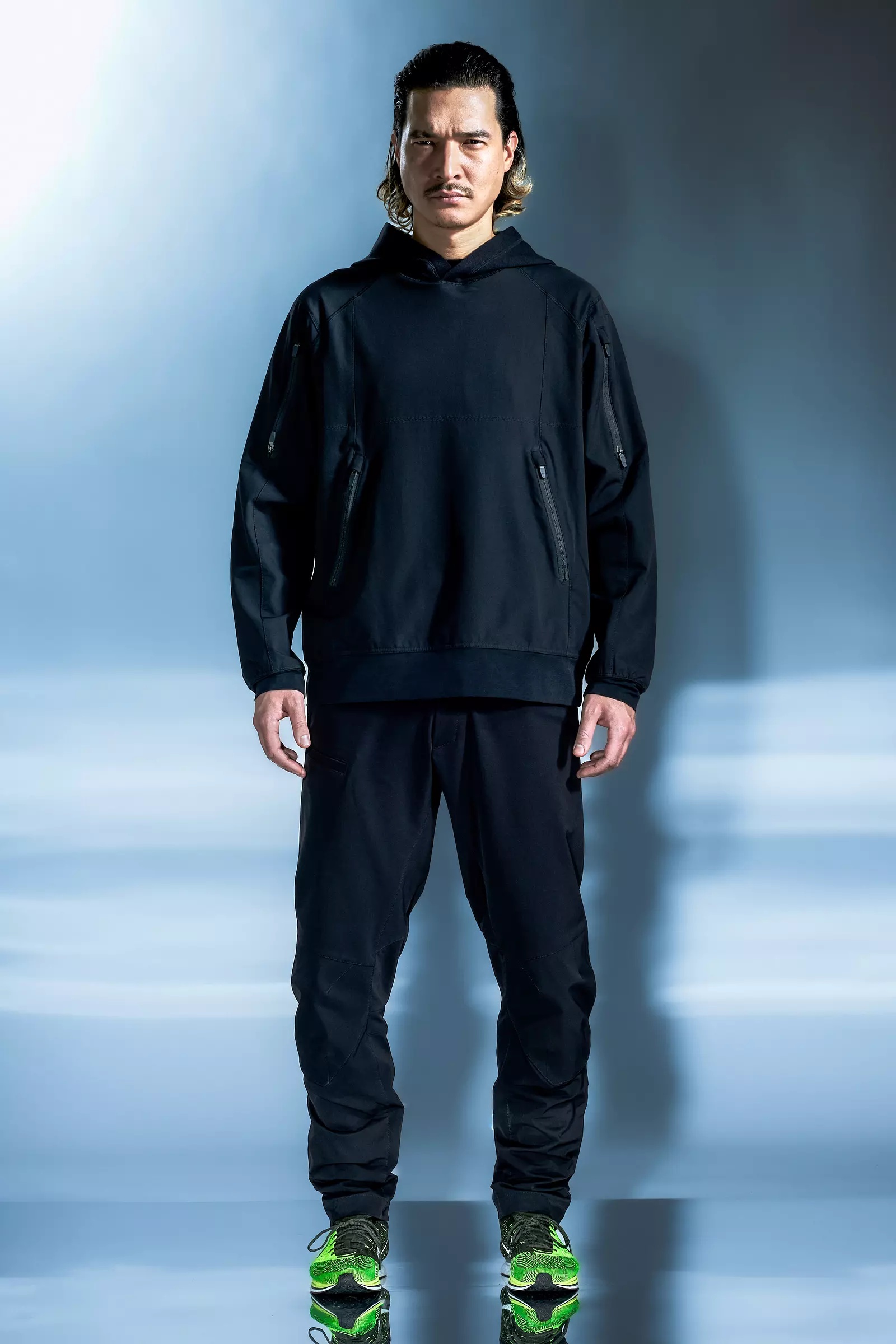 S21-DS schoeller® Dryskin™ Hooded Sweatshirt Black - 20