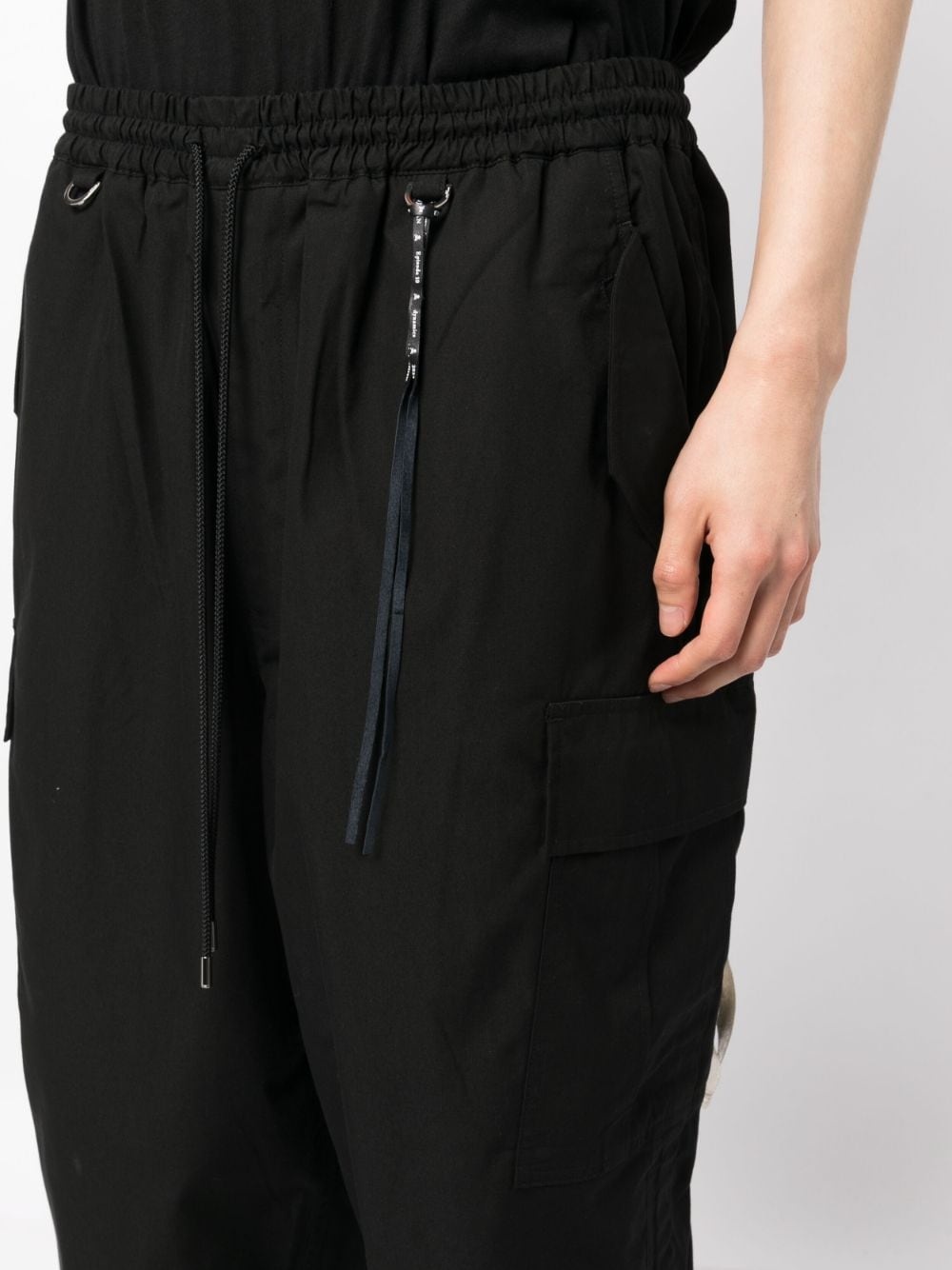 cotton-blend cargo trousers - 5