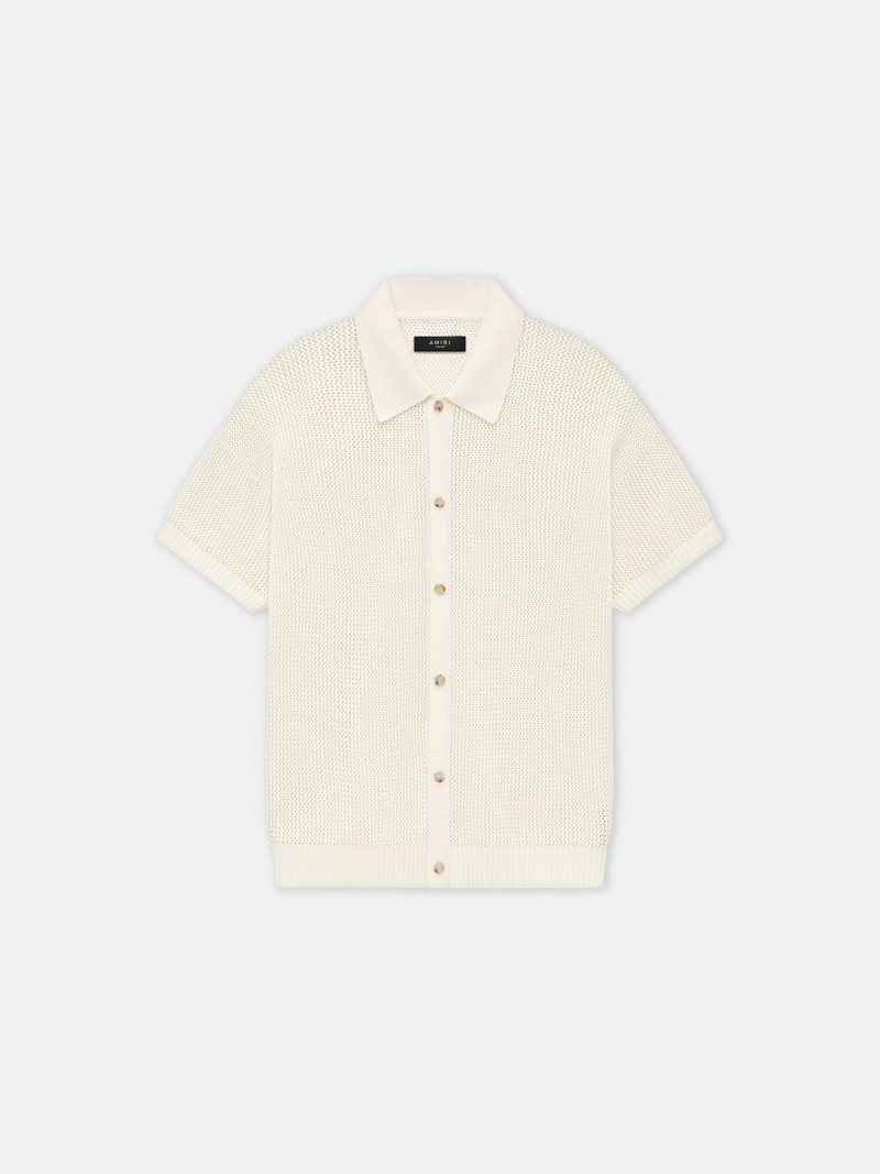 AMIRI CROCHET MESH SHIRT - 1