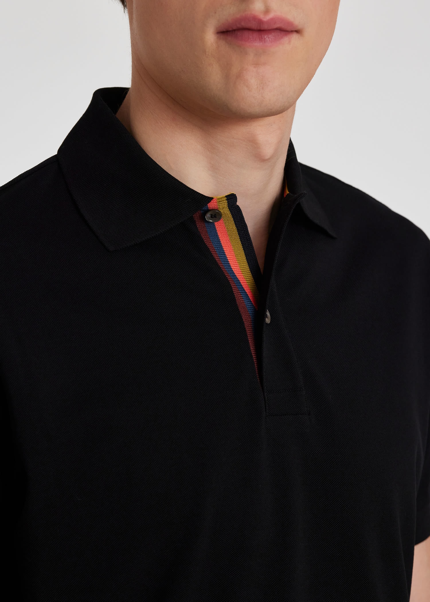 'Artist Stripe' Placket Polo Shirt - 7