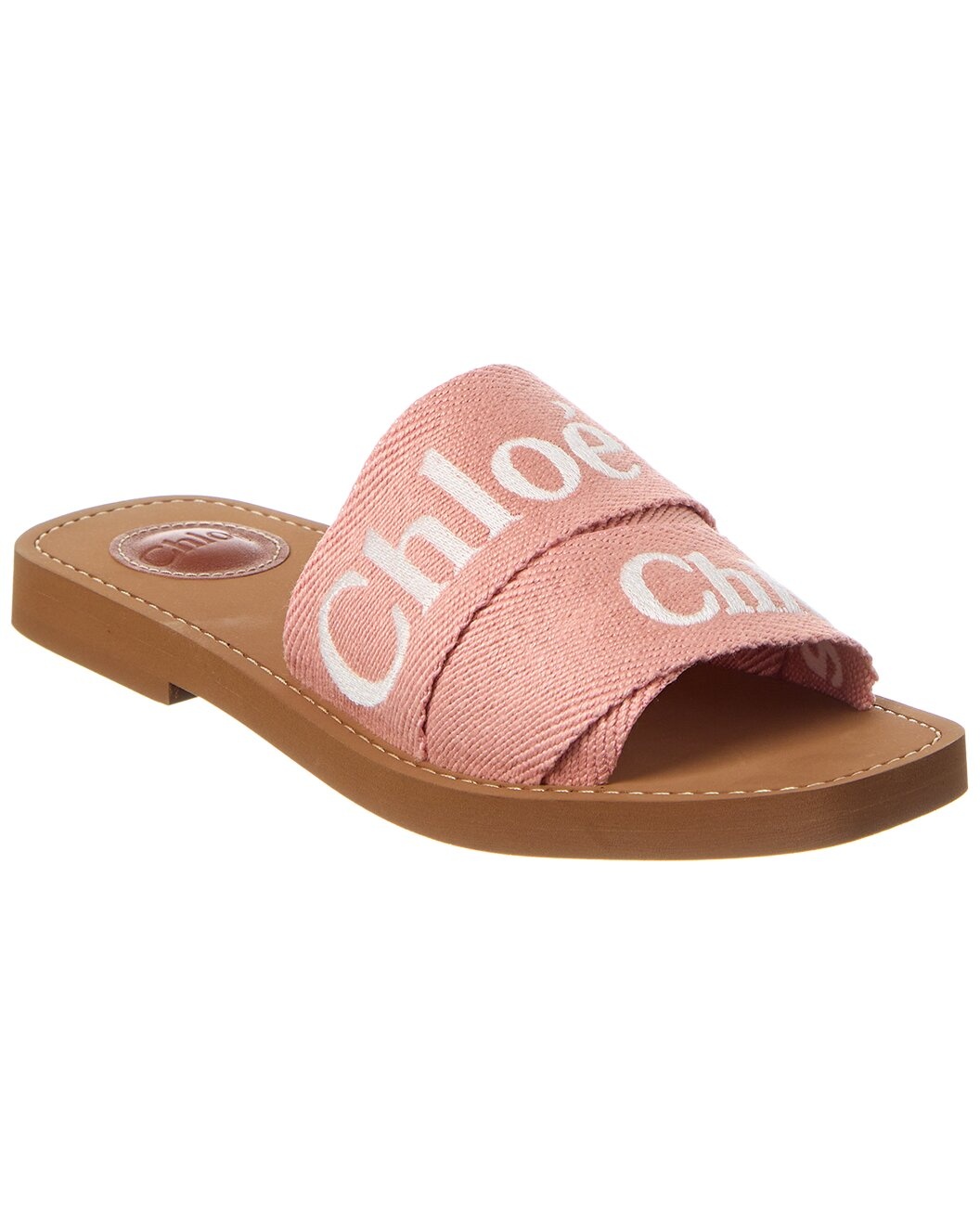 Chloé Woody Logo Canvas Slide - 1