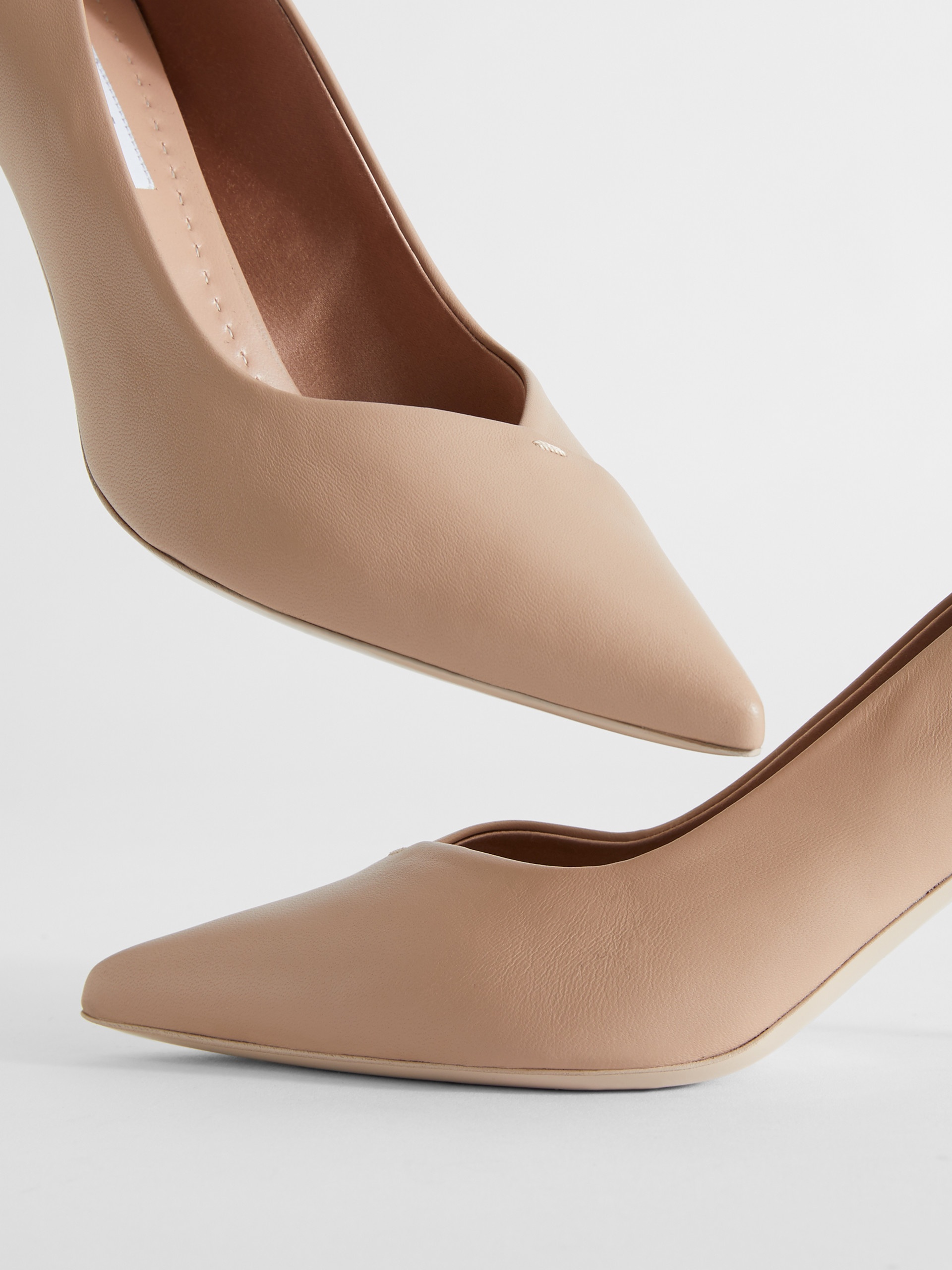 PHYLLIS Nappa leather court shoes - 4