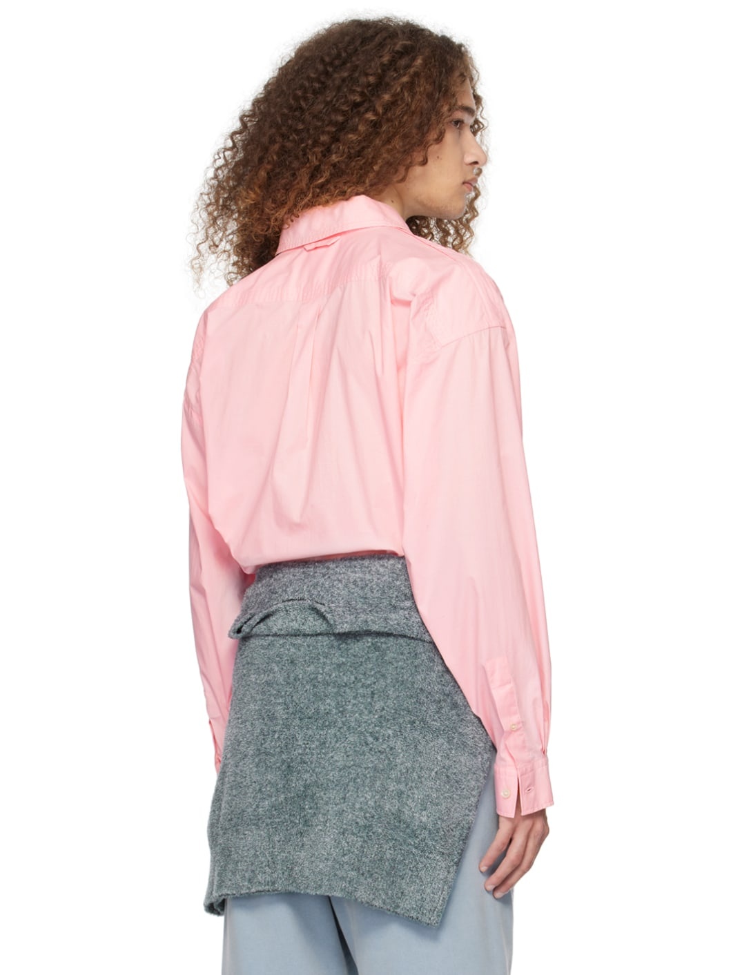 Pink Button-Up Shirt - 3