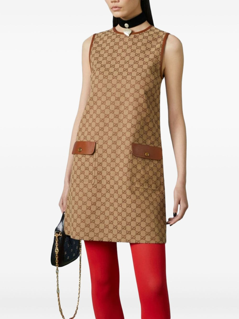 GG canvas minidress - 4