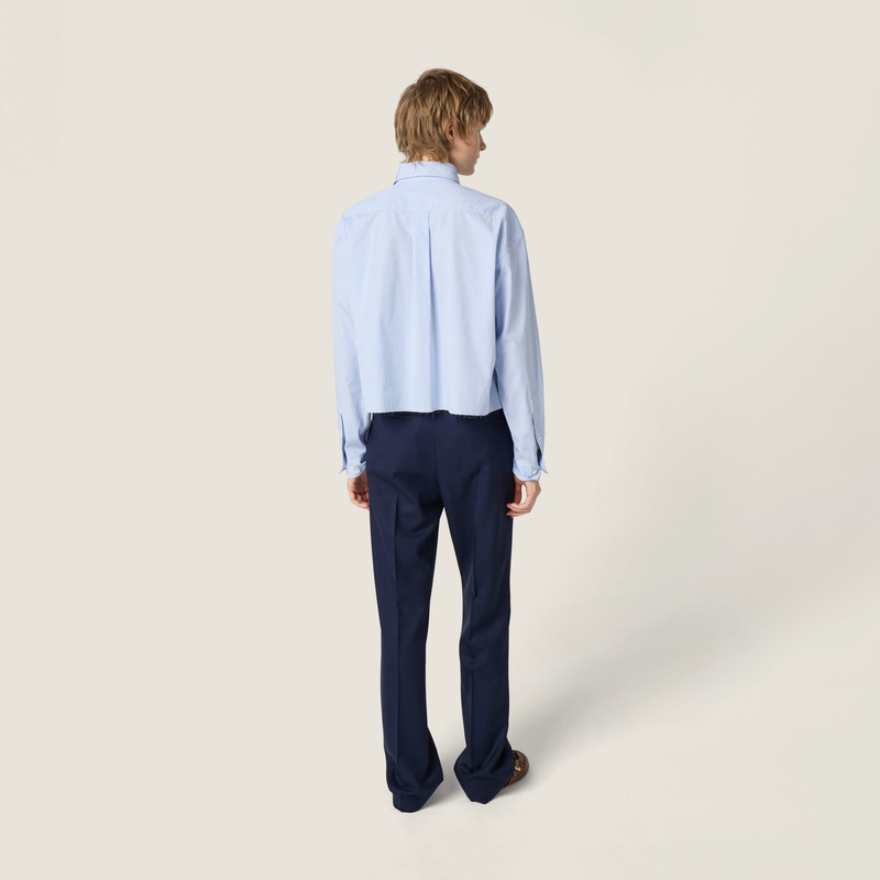 Micro pinstripe poplin shirt 3