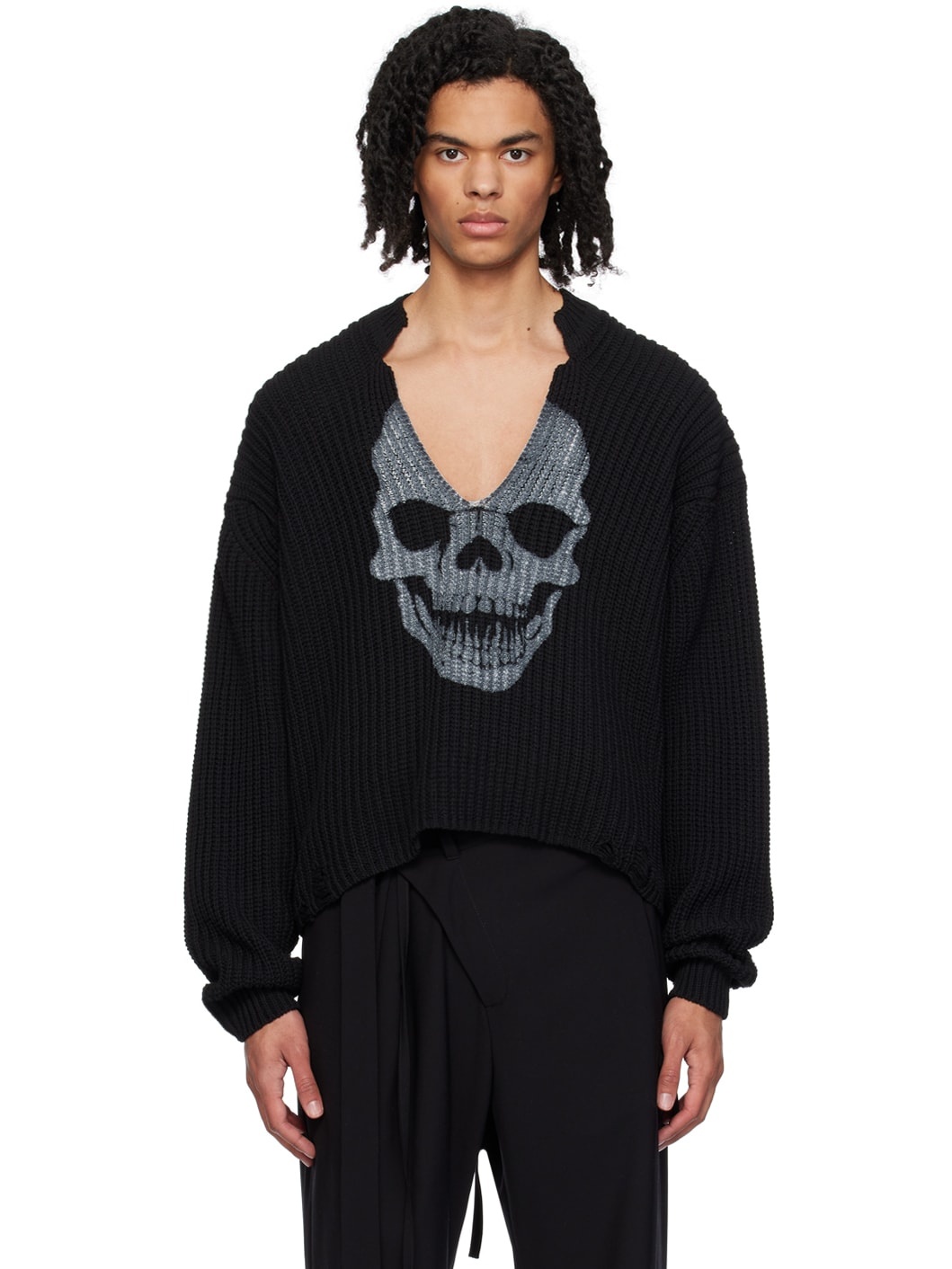 Black Skull Sweater - 1