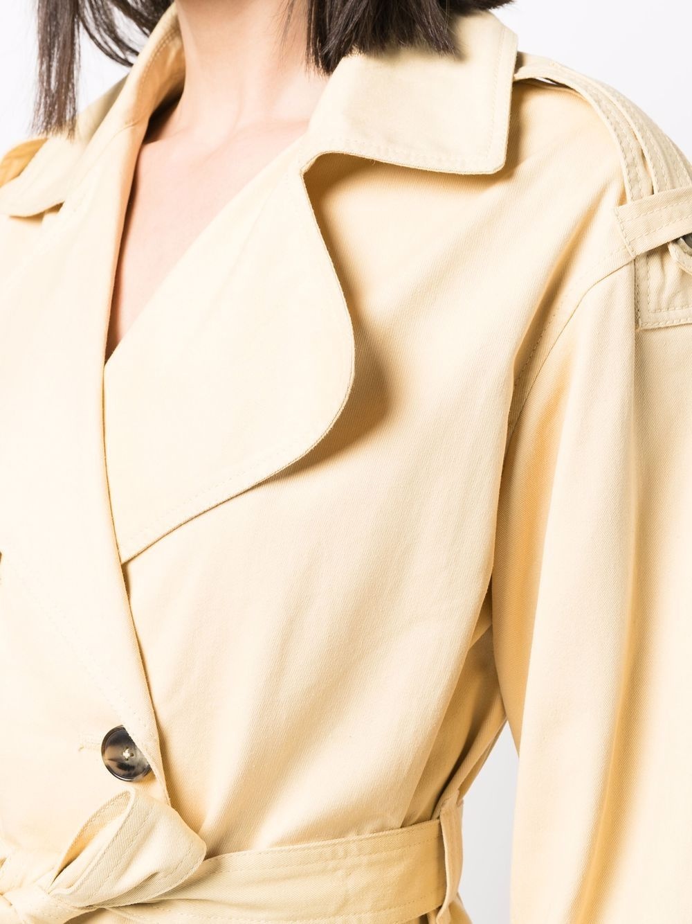 tied-waist trench coat - 5