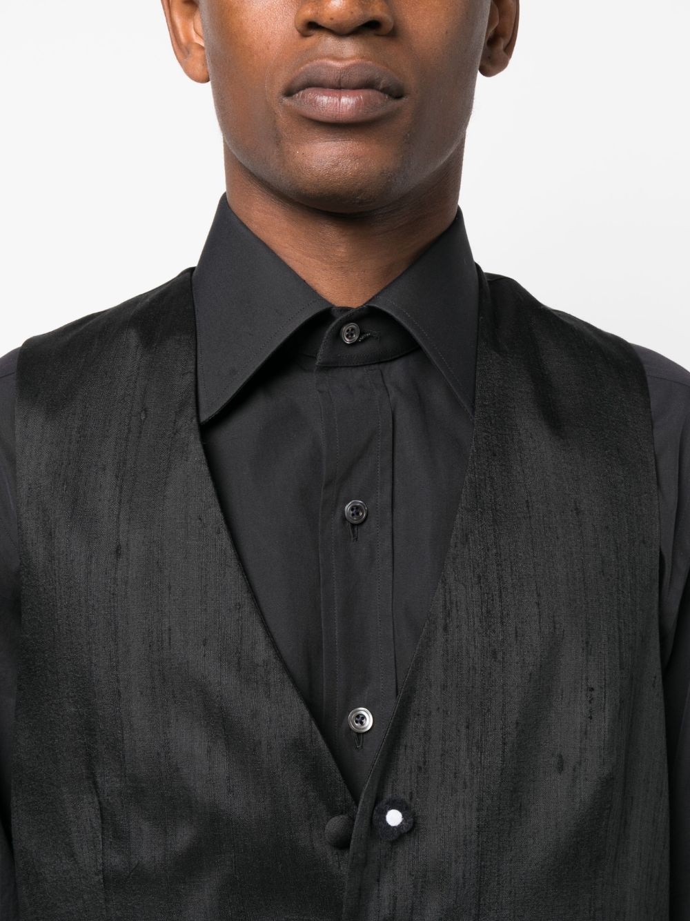 logo-patch waistcoat - 5