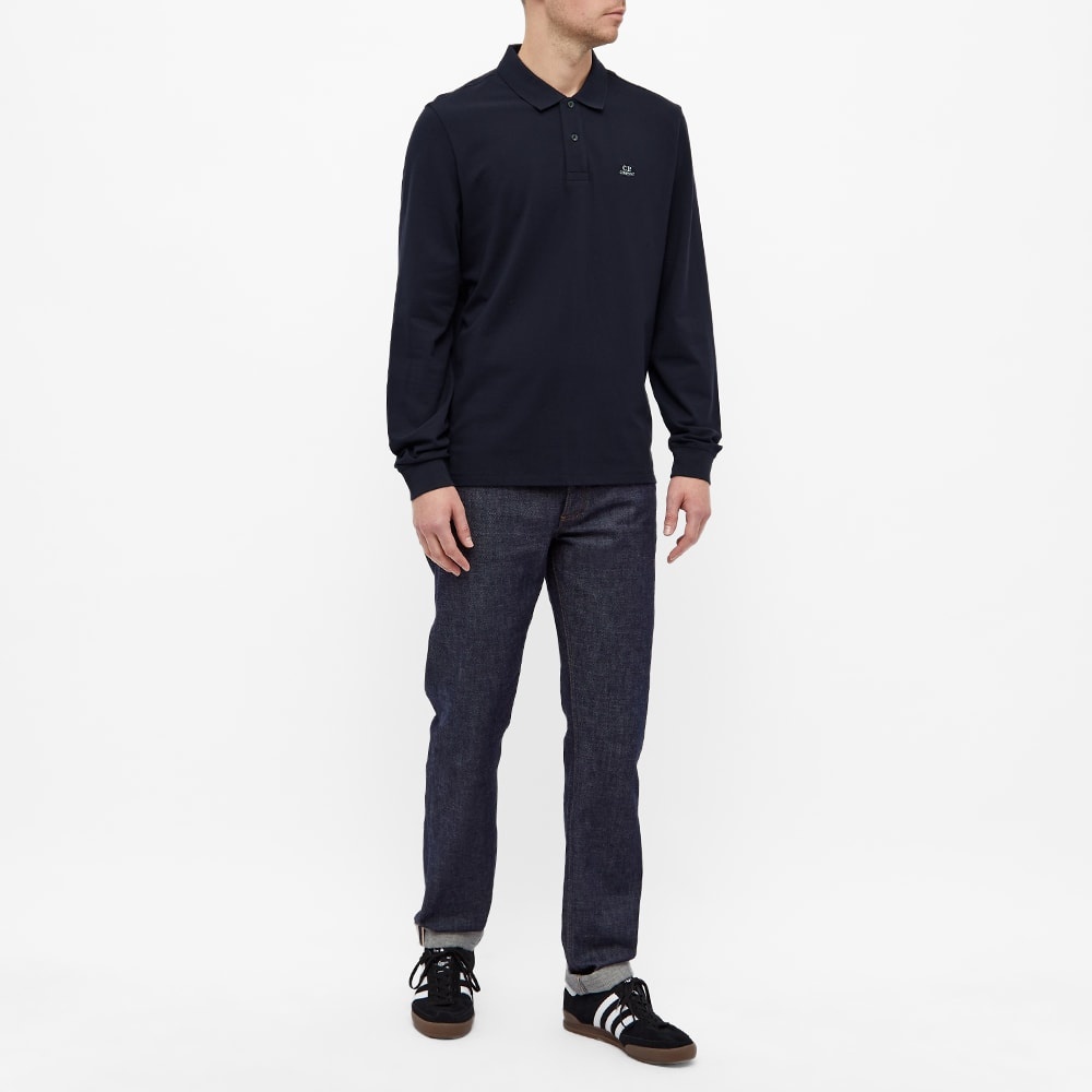 C.P. Company Patch Logo Long Sleeve Polo - 5