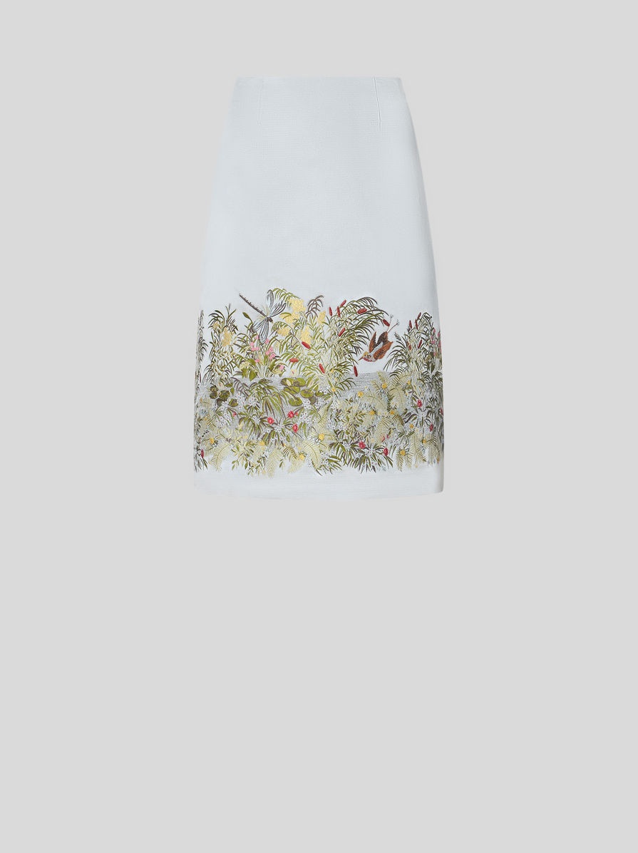 MINI JACQUARD SKIRT WITH LANDSCAPE - 1