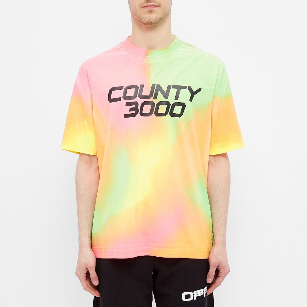 Marcelo Burlon Tie Dye Oversized Tee - 3