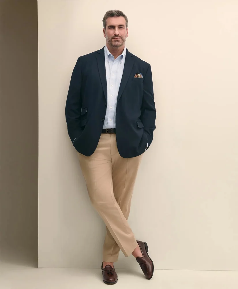 Big & Tall Hopsack Blazer - 1