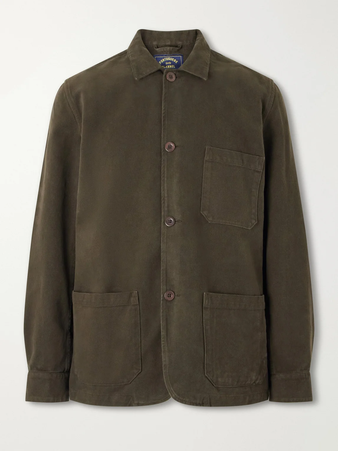 Labura Stretch-Cotton Twill Overshirt - 1
