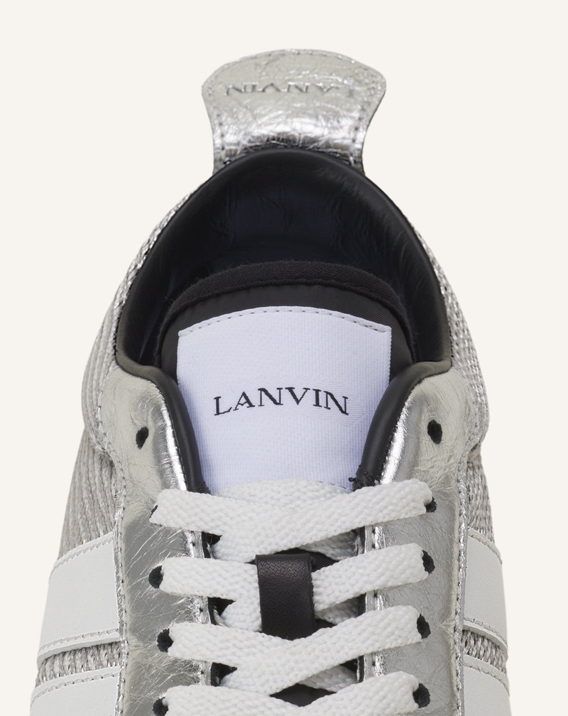 BUMPR SNEAKERS IN CRINKLED METALLIC LEATHER 5