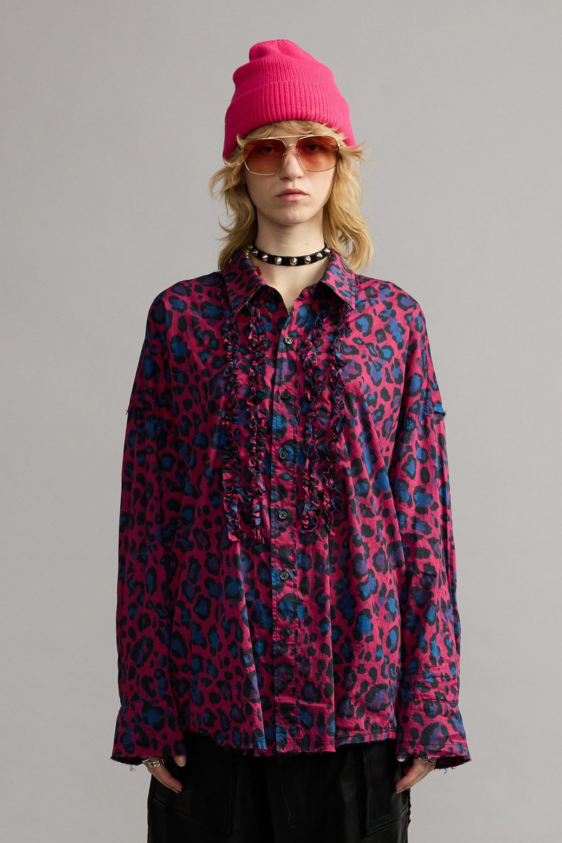 SHREDDED SEAM RUFFLE SHIRT 3