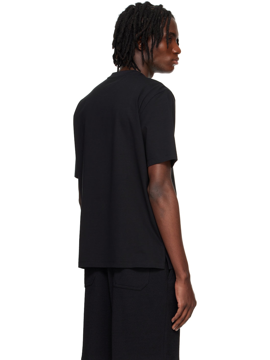 Black Embroidered Logo T-shirt - 3