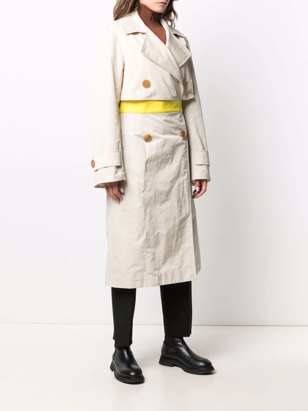 double-breasted trench coat - 3