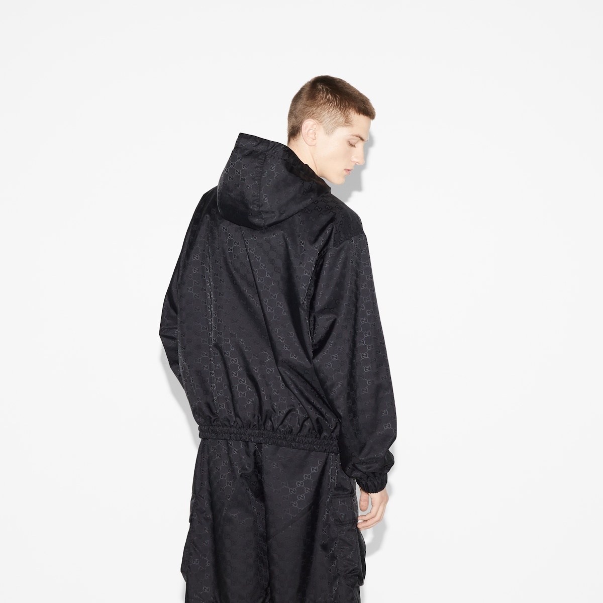 Lightweight GG nylon jacquard jacket - 4
