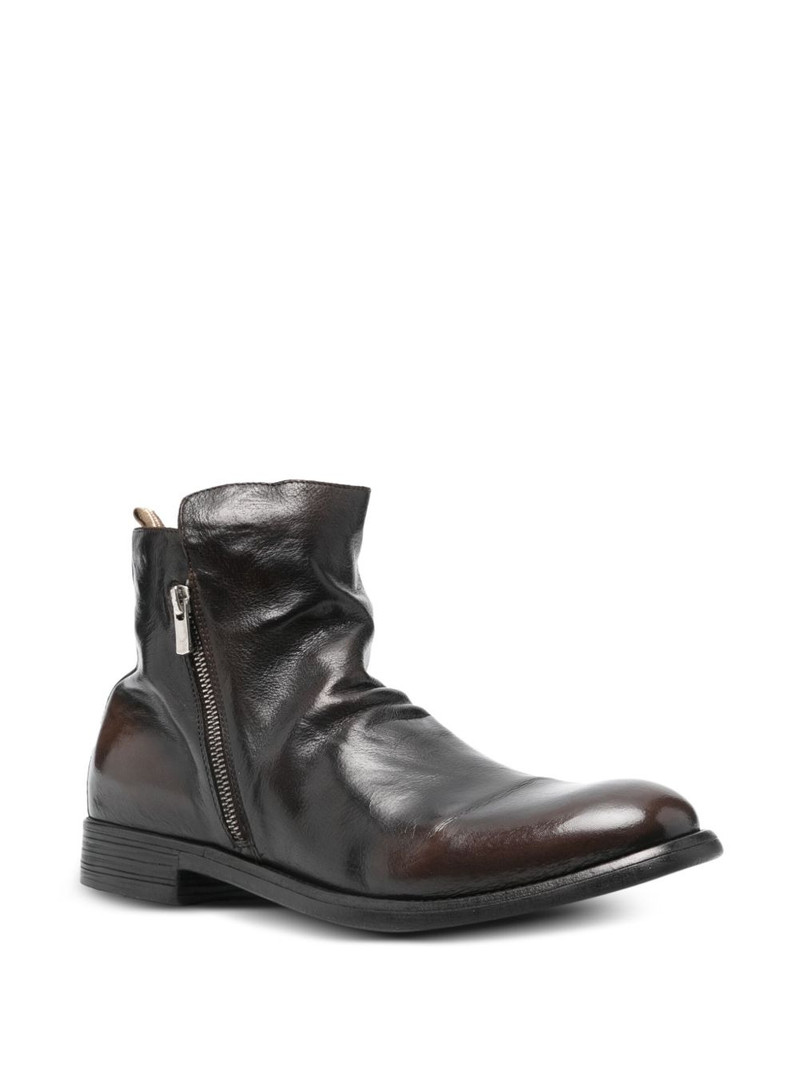 OFFICINE CREATIVE 30mm Chronicle zip leather boots outlook