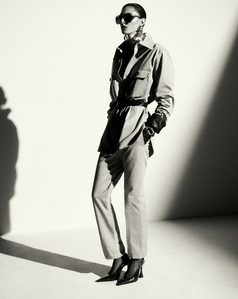 SAINT LAURENT pants in cotton drill outlook