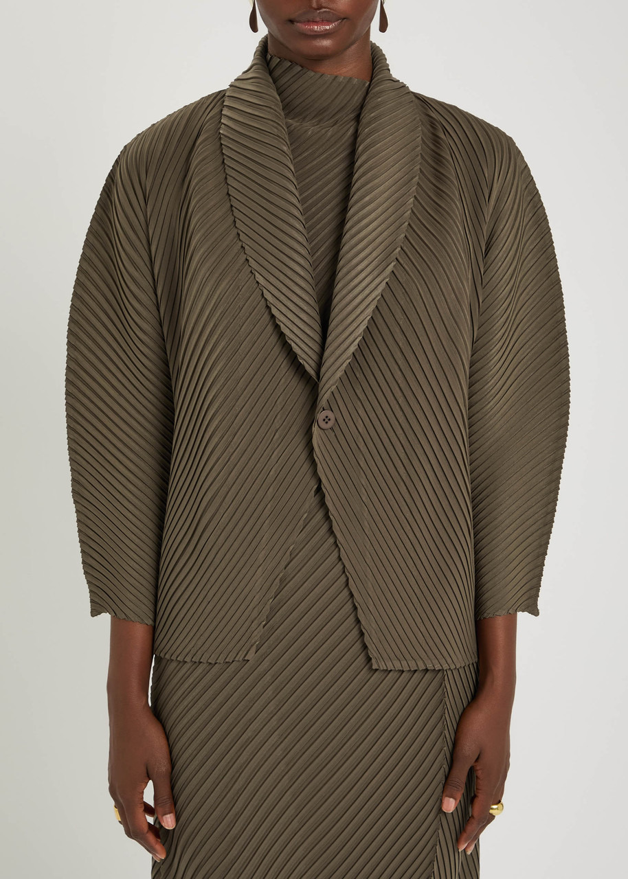 Homme Plissé Issey Miyake Pleated Satin-plissé Cardigan - 2