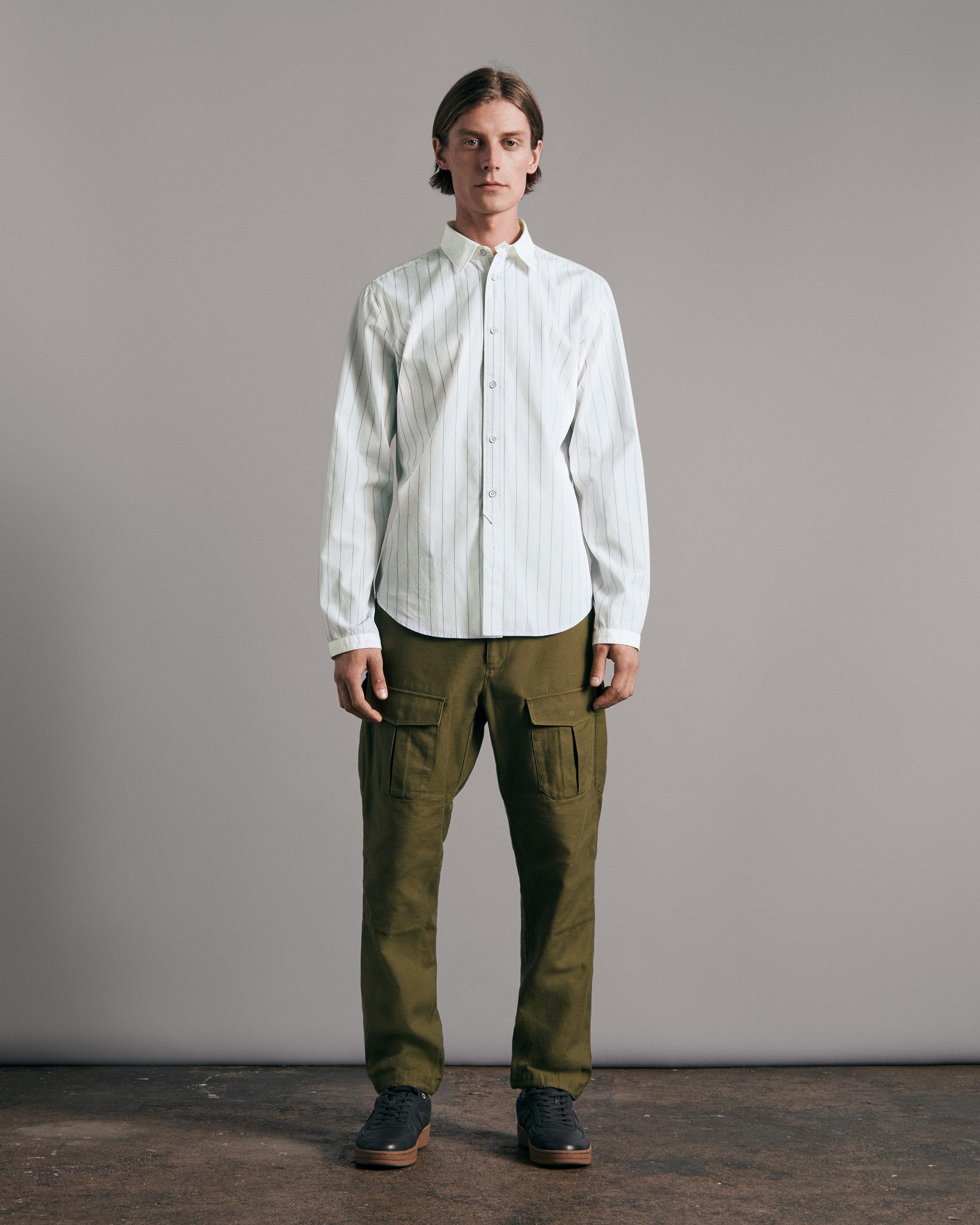 Archive Cotton Stripe Shirt
Oversized Fit Button Down Shirt - 3