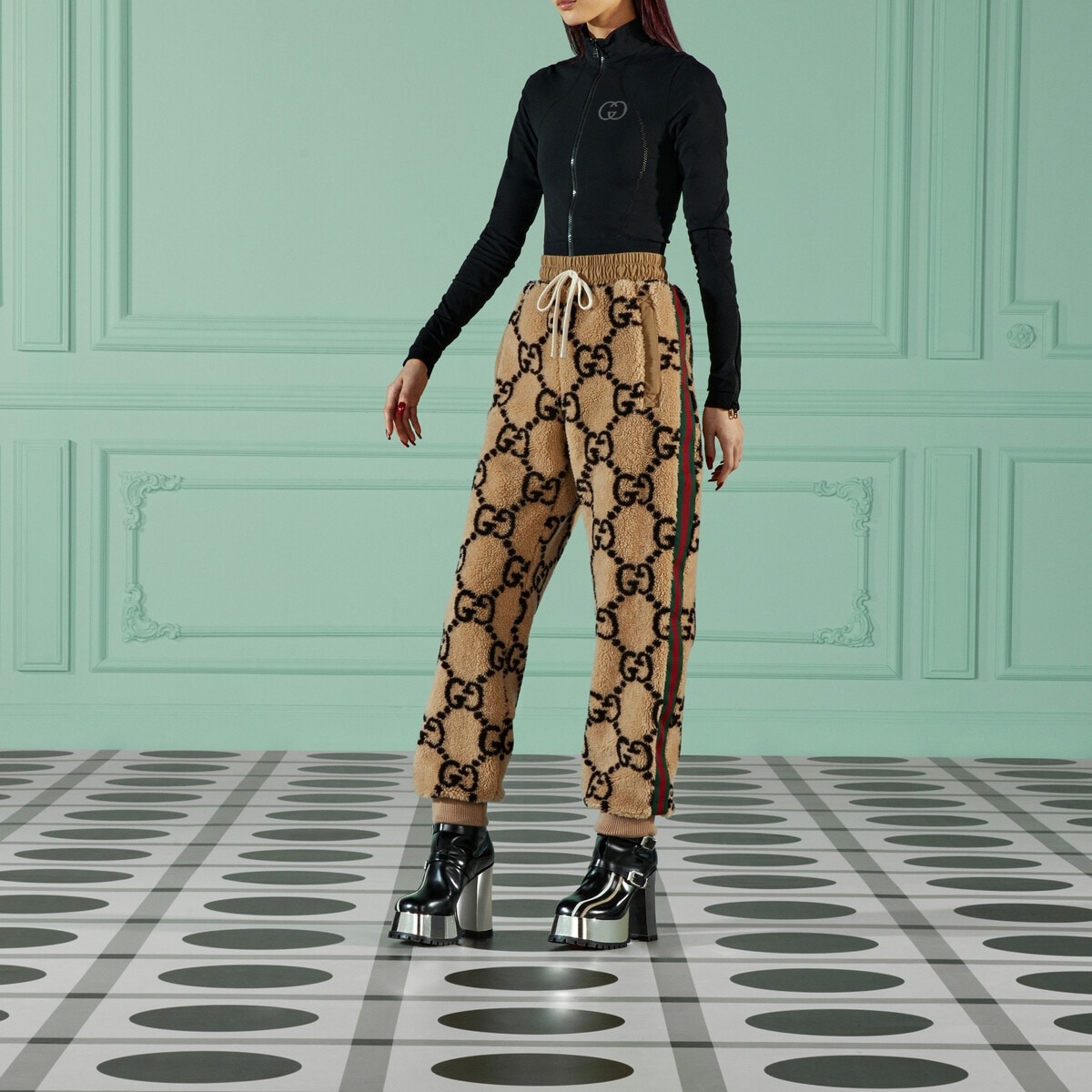 GG jacquard jogging pant - 5