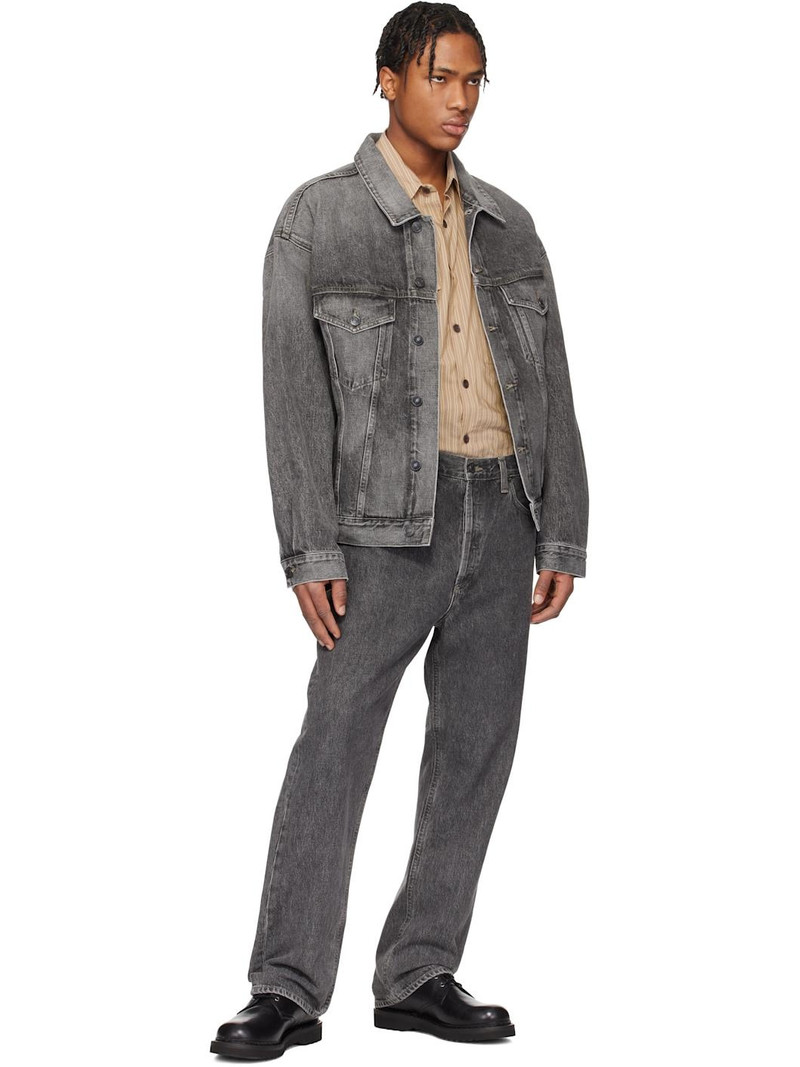 AGOLDE Gray Stephano Denim Jacket outlook