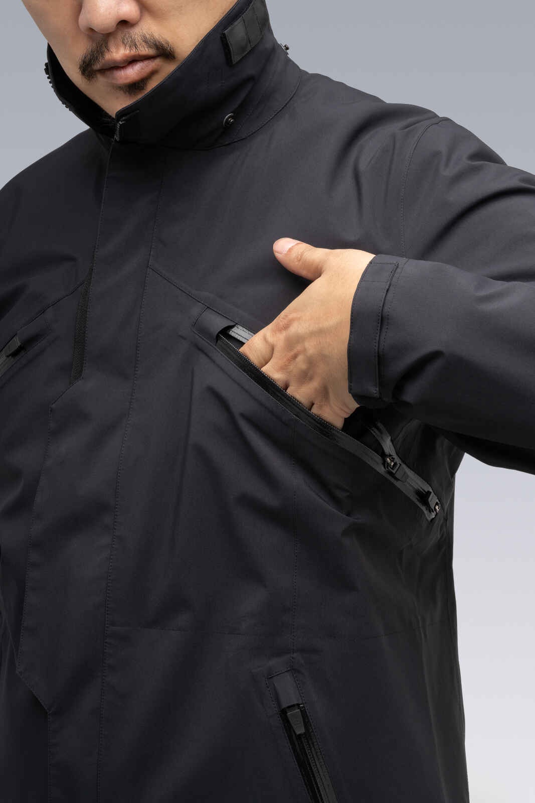 J1B-GT 3L Gore-Tex Pro Interops Jacket Dust / RAF Green (2 hoods: Dust & Black) - 35