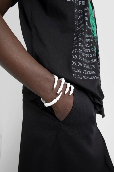 Raf simons men's white skeleton bracelet - 5