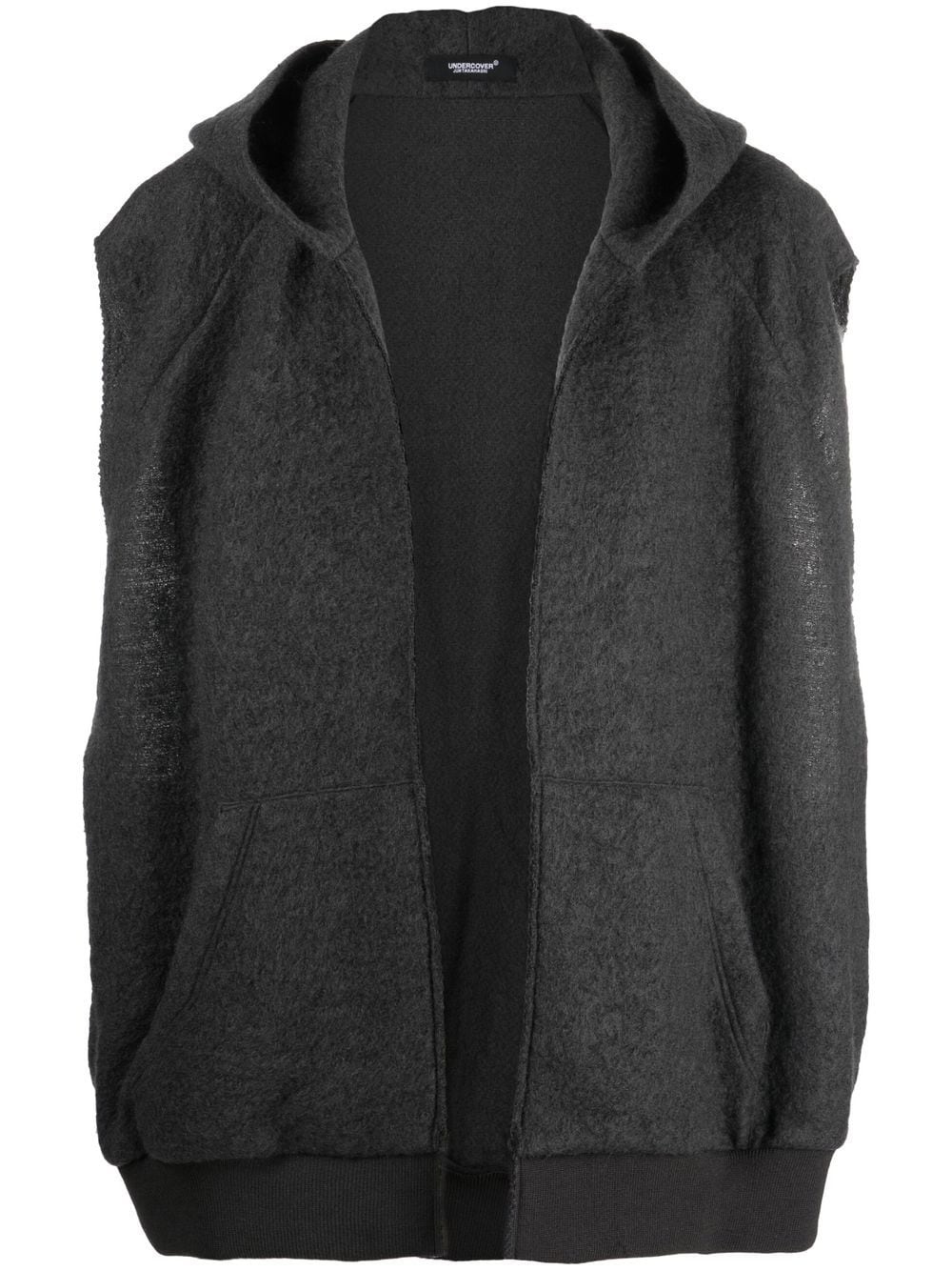 open-front hooded gilet - 1