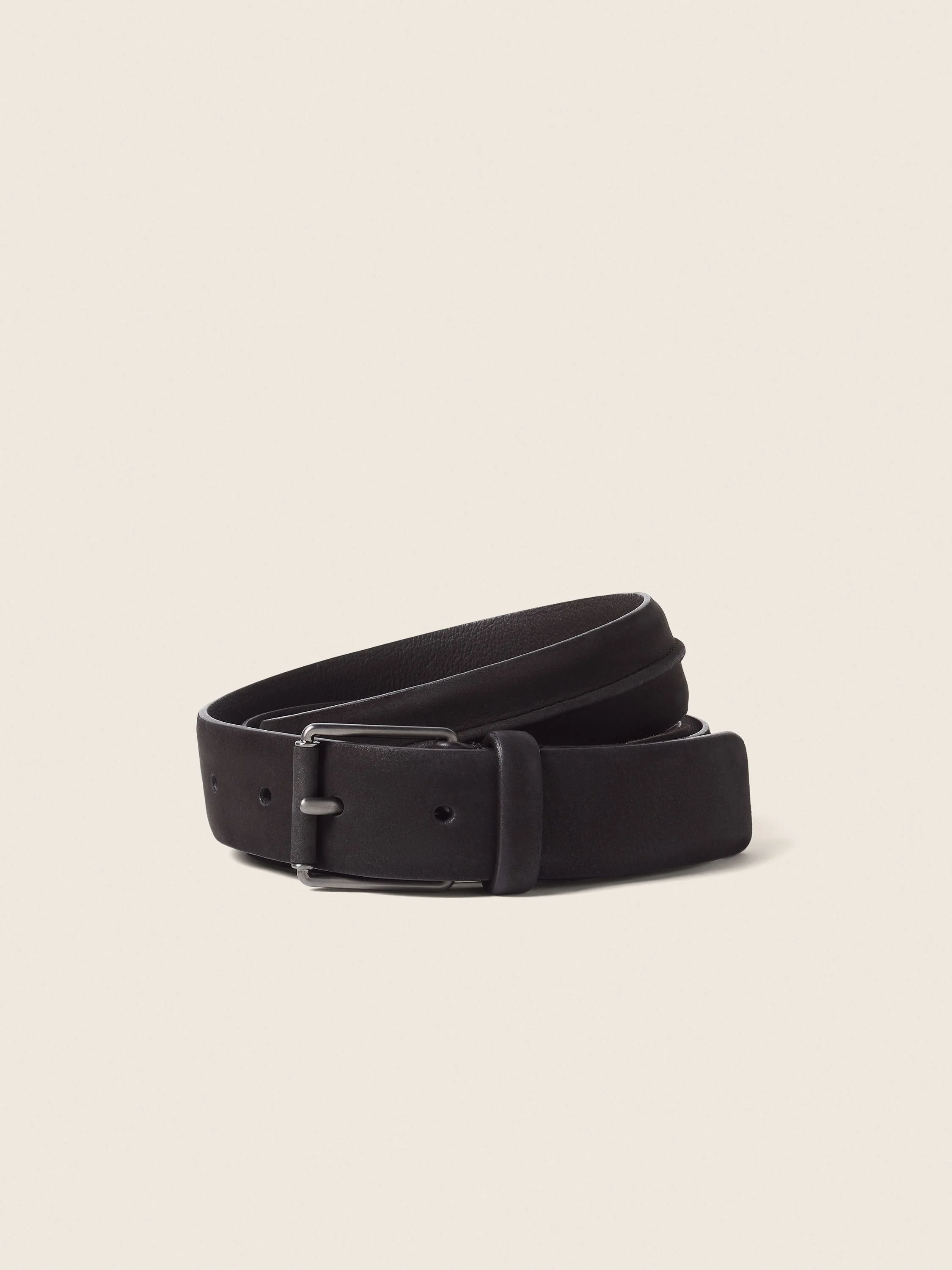 DARK BROWN NUBUCK BELT - 1
