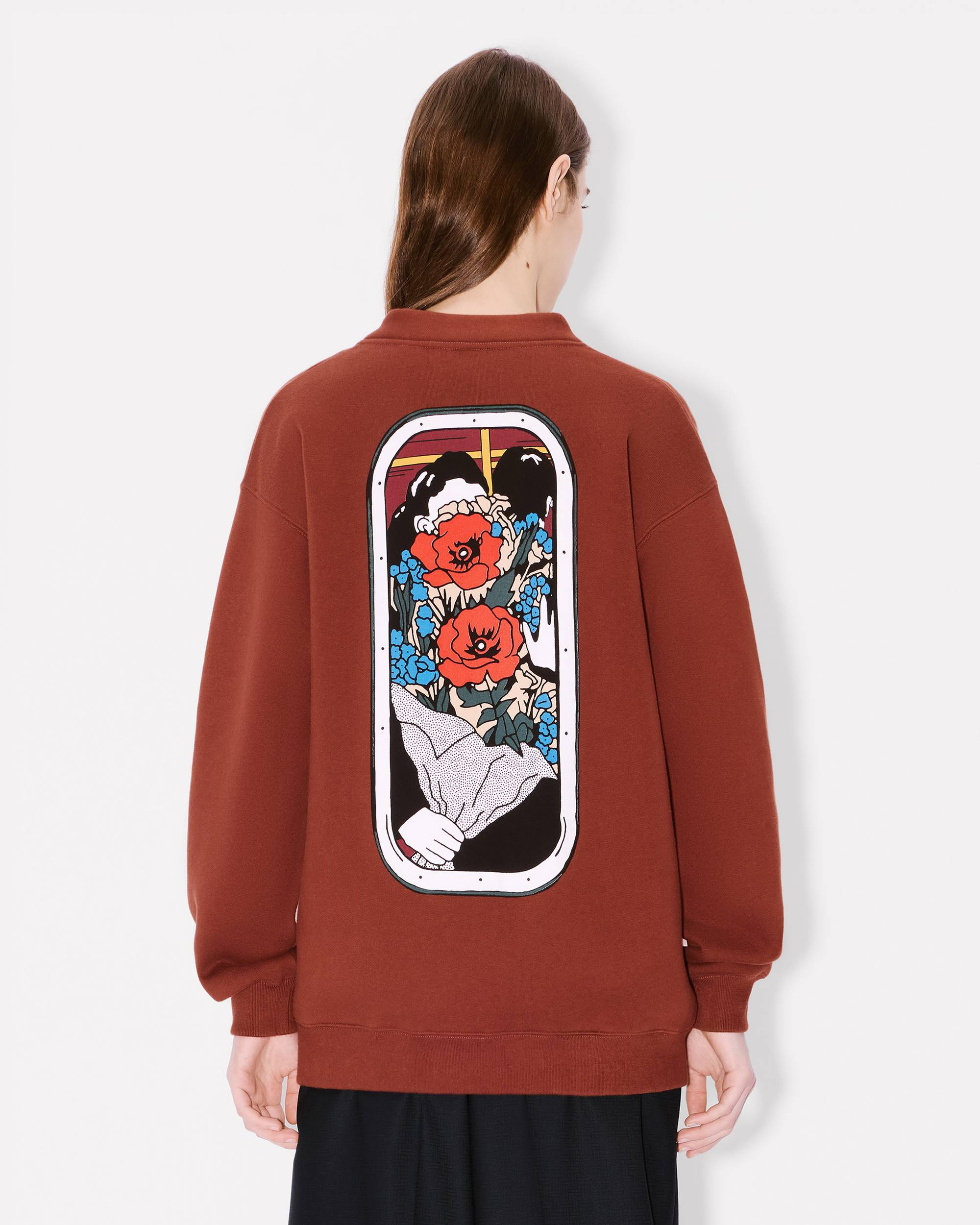 'KENZO City' oversized cardigan in cotton - 4