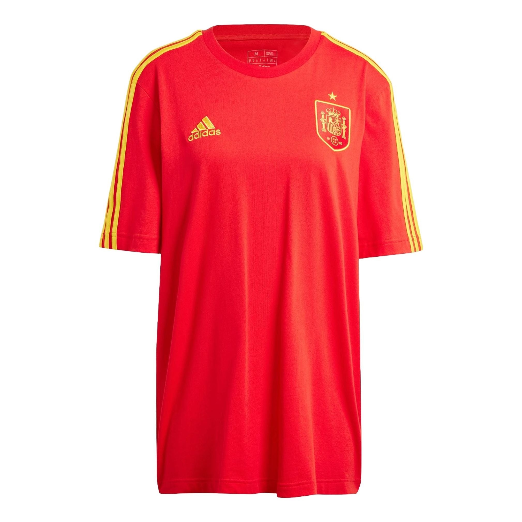 adidas Spain DNA 3-Stripes Football T-shirt Asia Sizing 'Red' IU2125 - 1