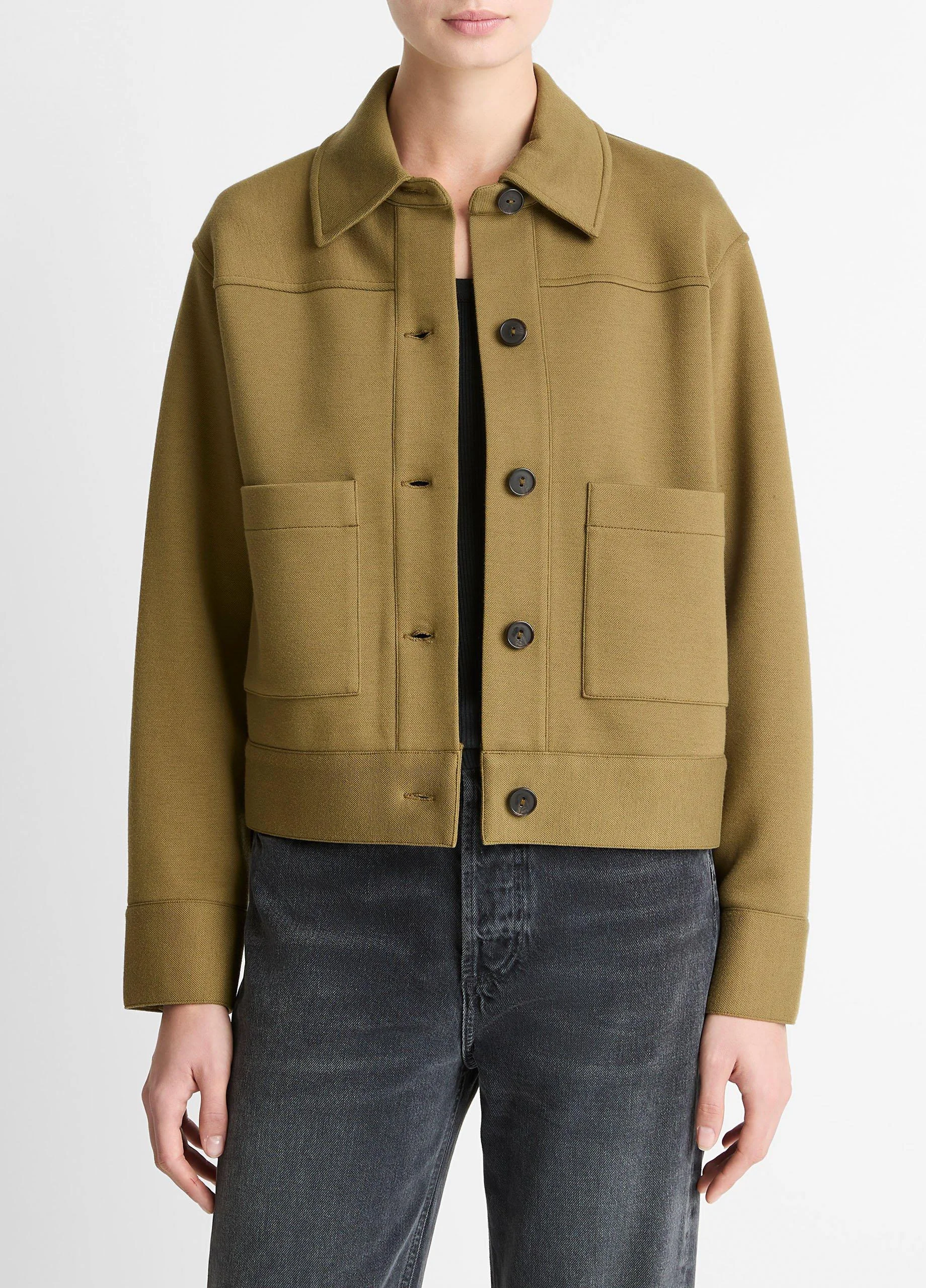 Double-Face Cropped Jacket - 1