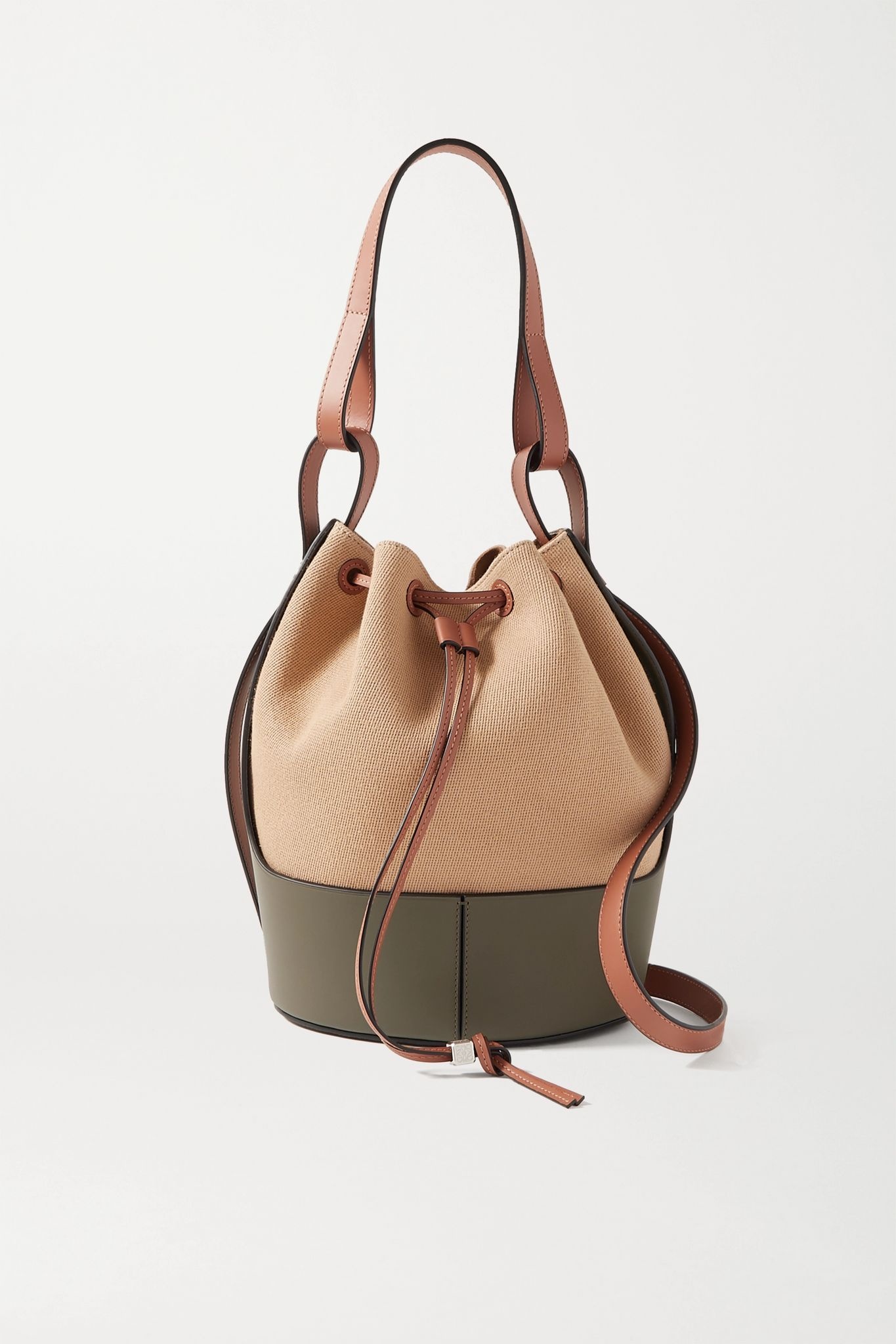 Balloon medium canvas and leather bucket bag - 1