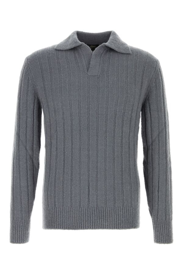 Grey cashmere blend sweater - 1