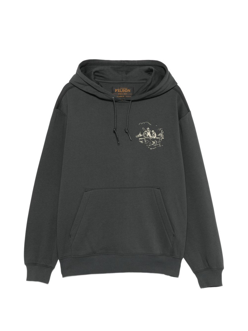 Trout graphic-print hoodie 1