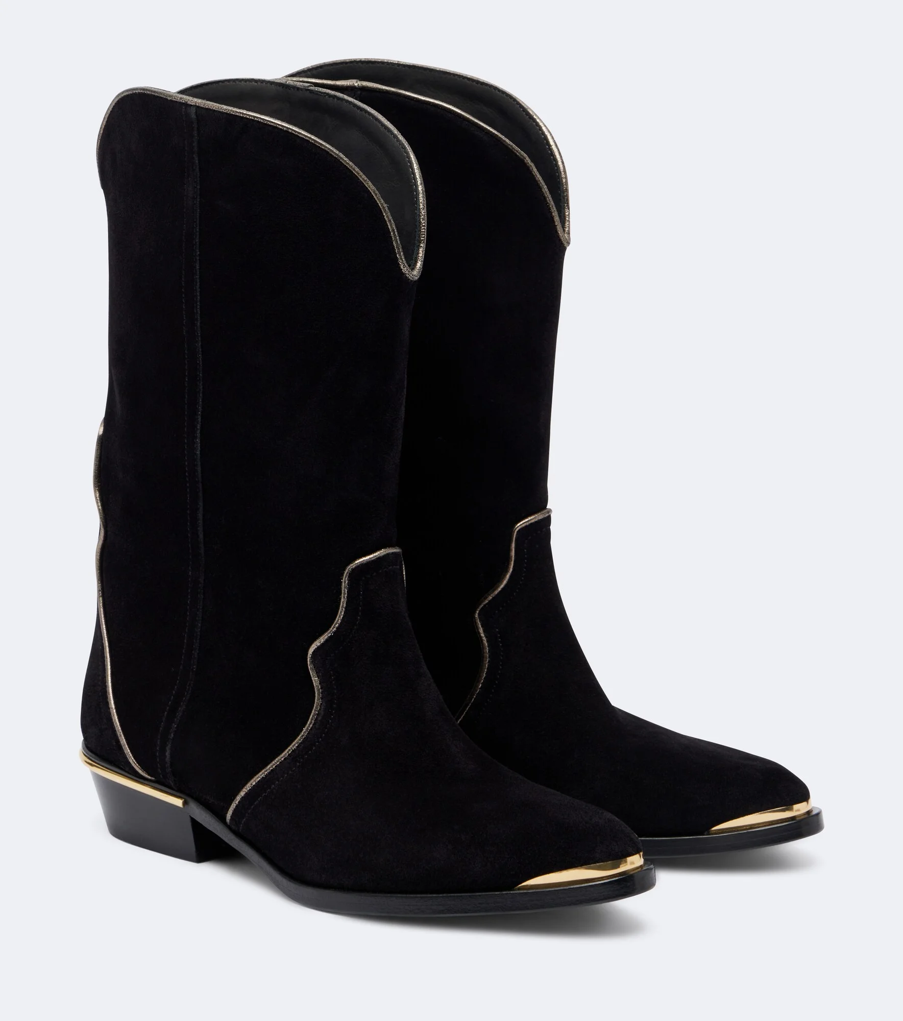 Elbini suede cowboy boots - 1