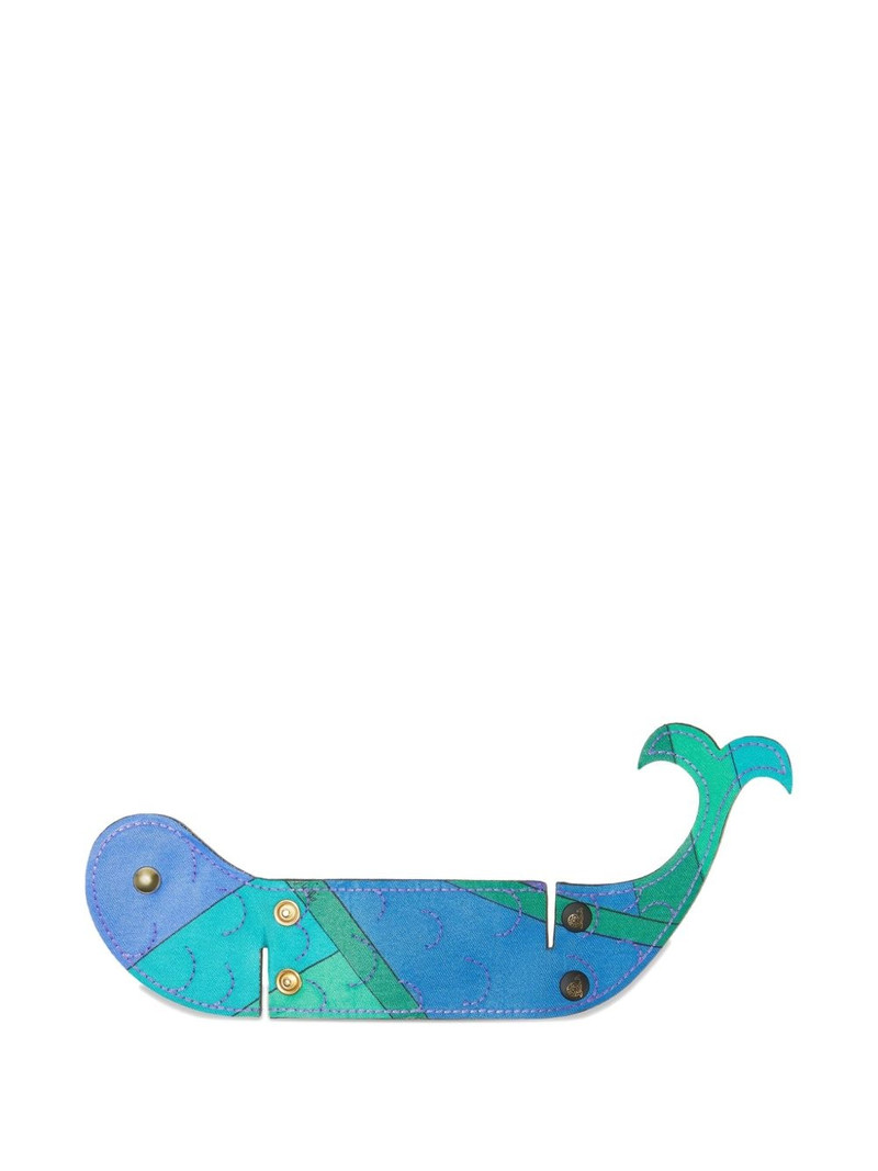 PUCCI Iride-print whale-shaped luggage tag outlook