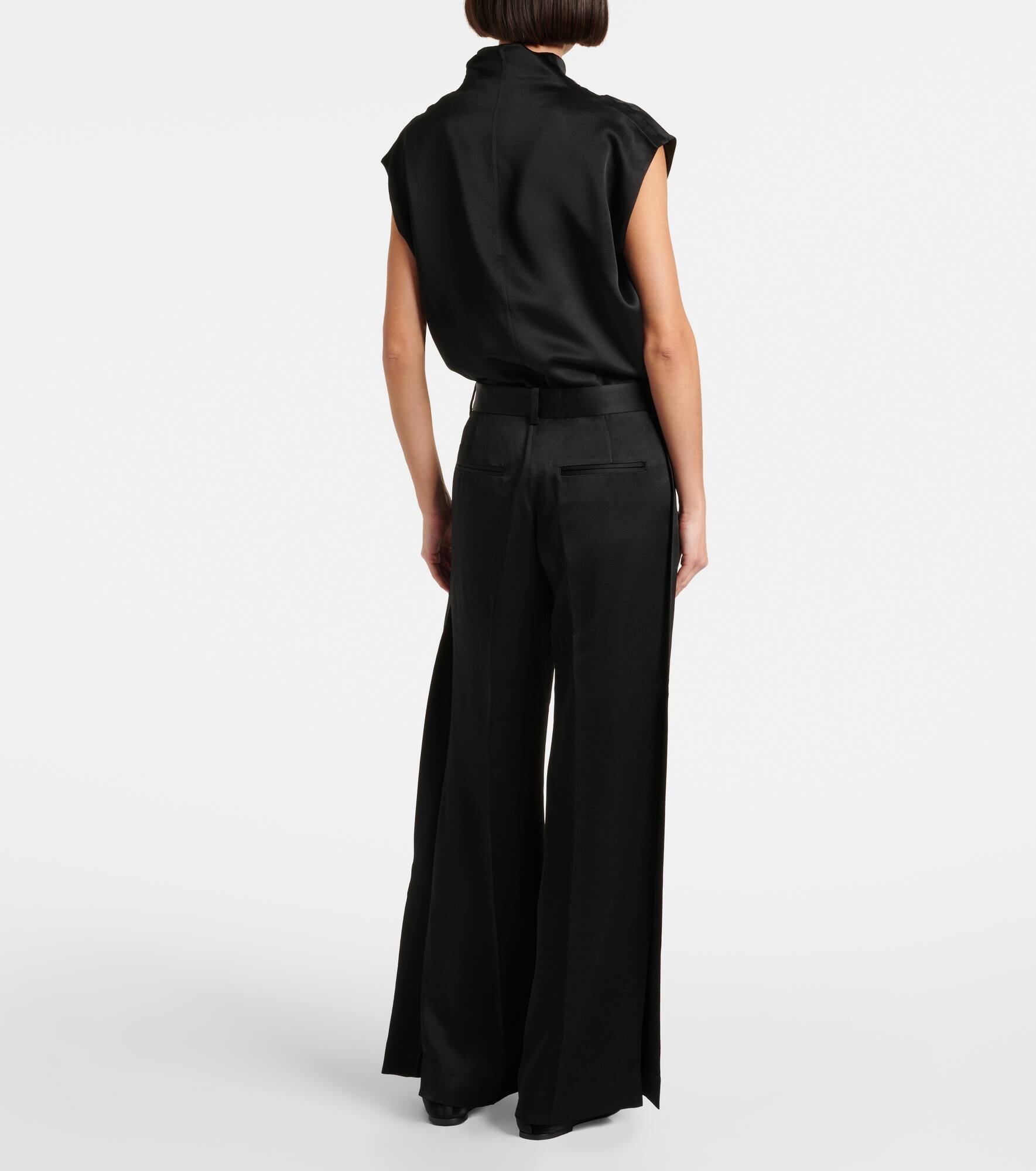 High-rise wide-leg pants - 3