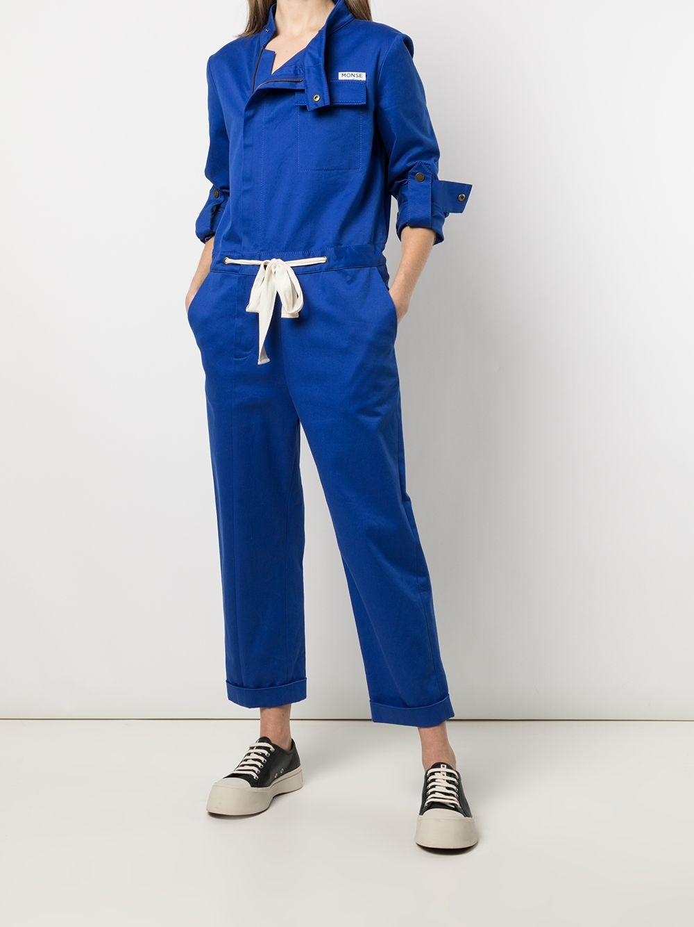 racer cotton jumpsuit - 2