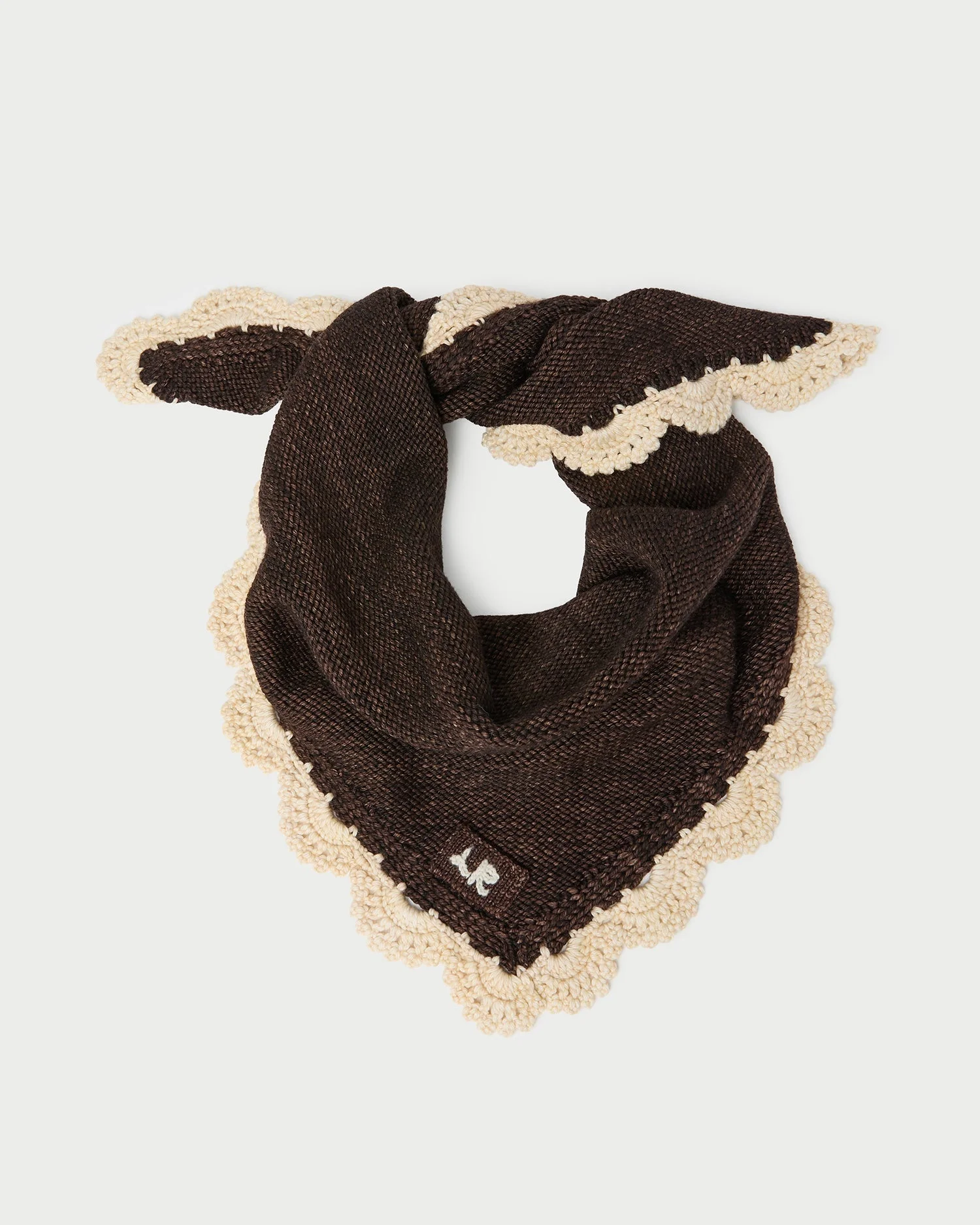 Monty Brown/Cream Knit Bandana - 1