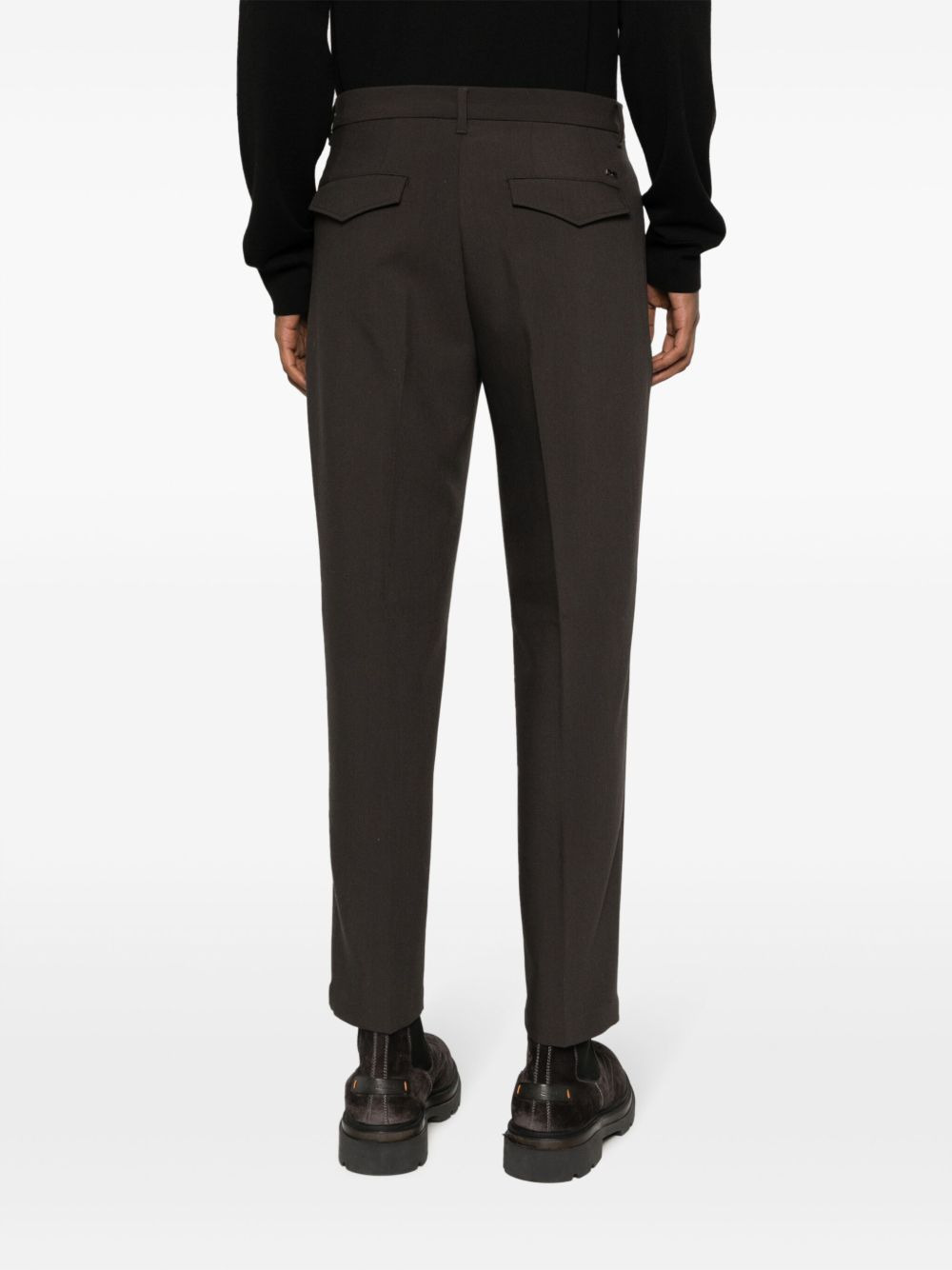 pressed-crease skinny trousers - 4