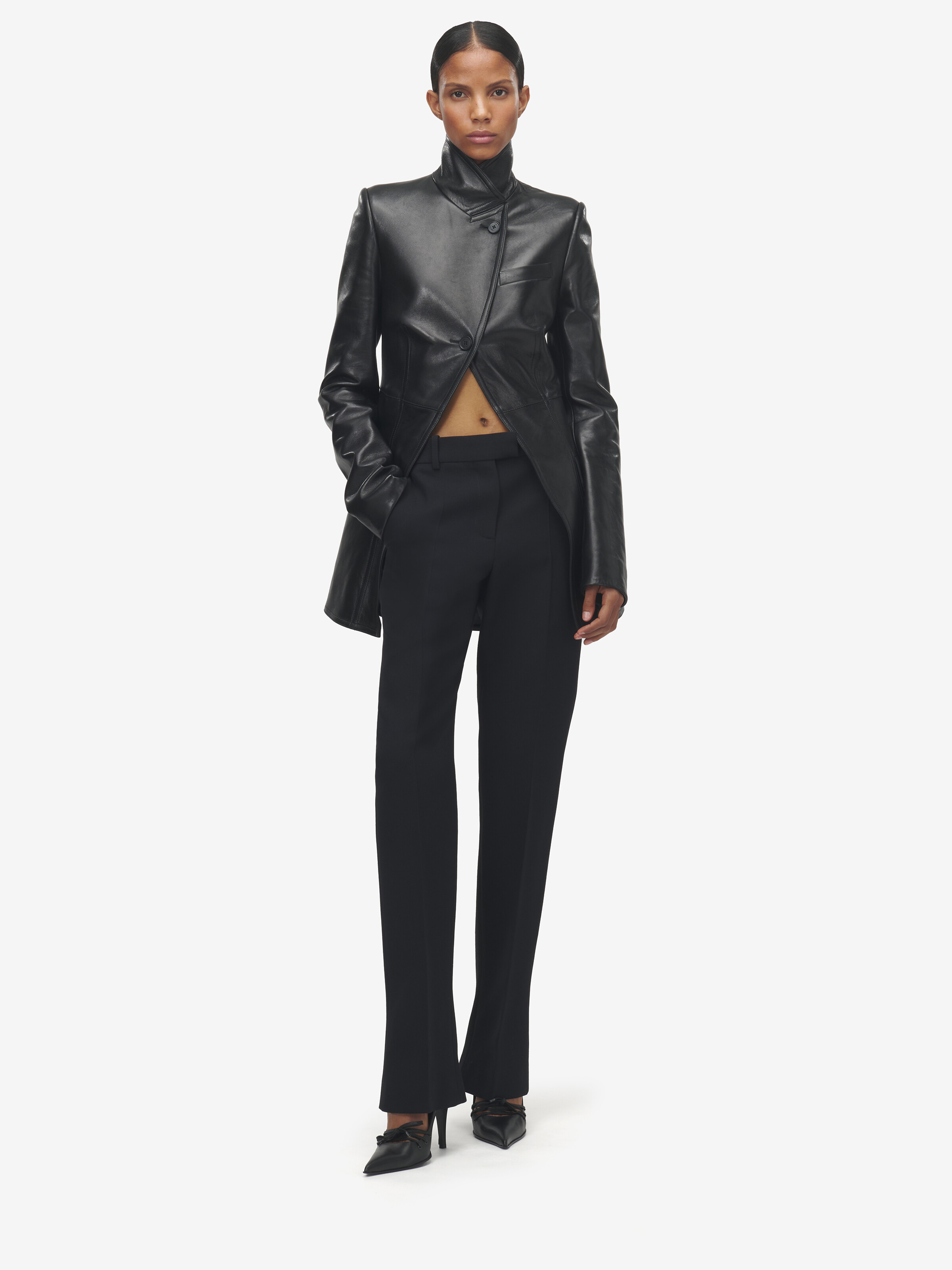 Cutaway Leather Jacket - 3