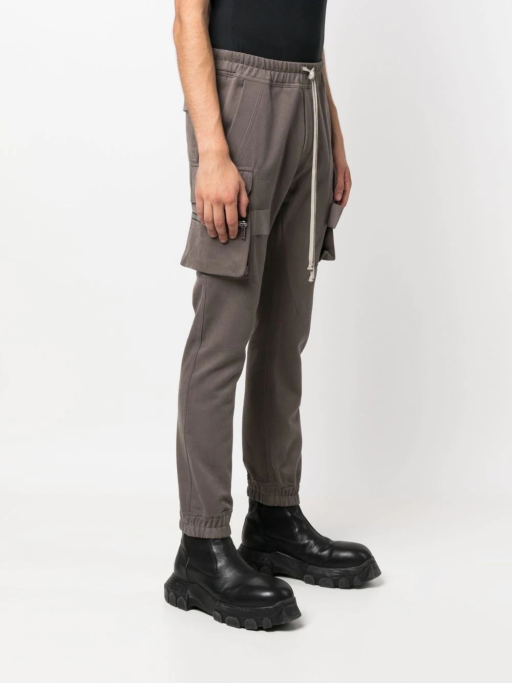 drawstring cargo trousers - 3