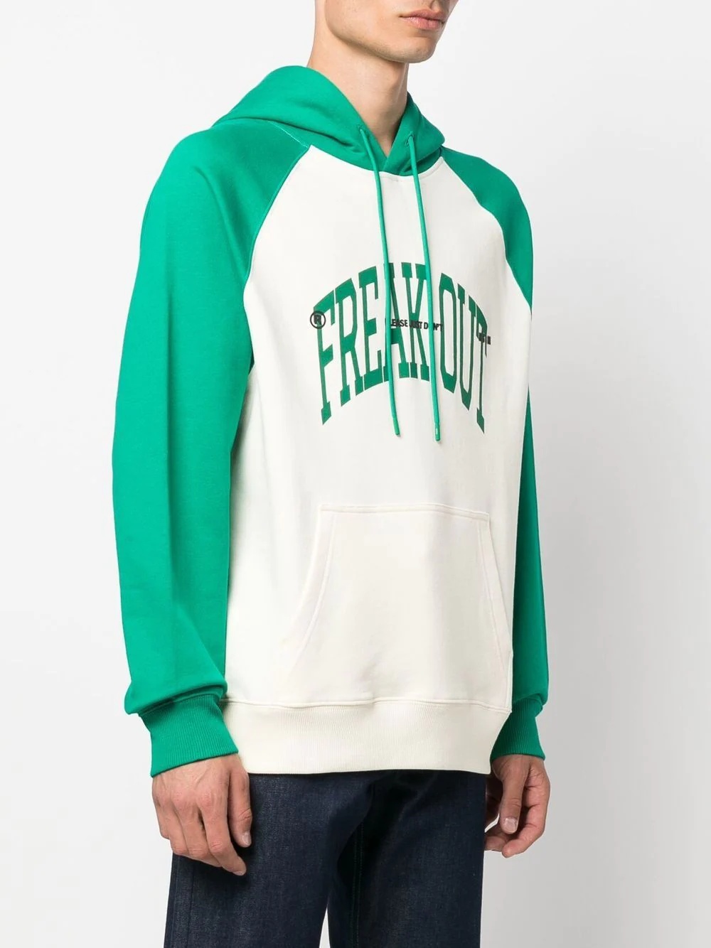 slogan-print drawstring hoodie - 3